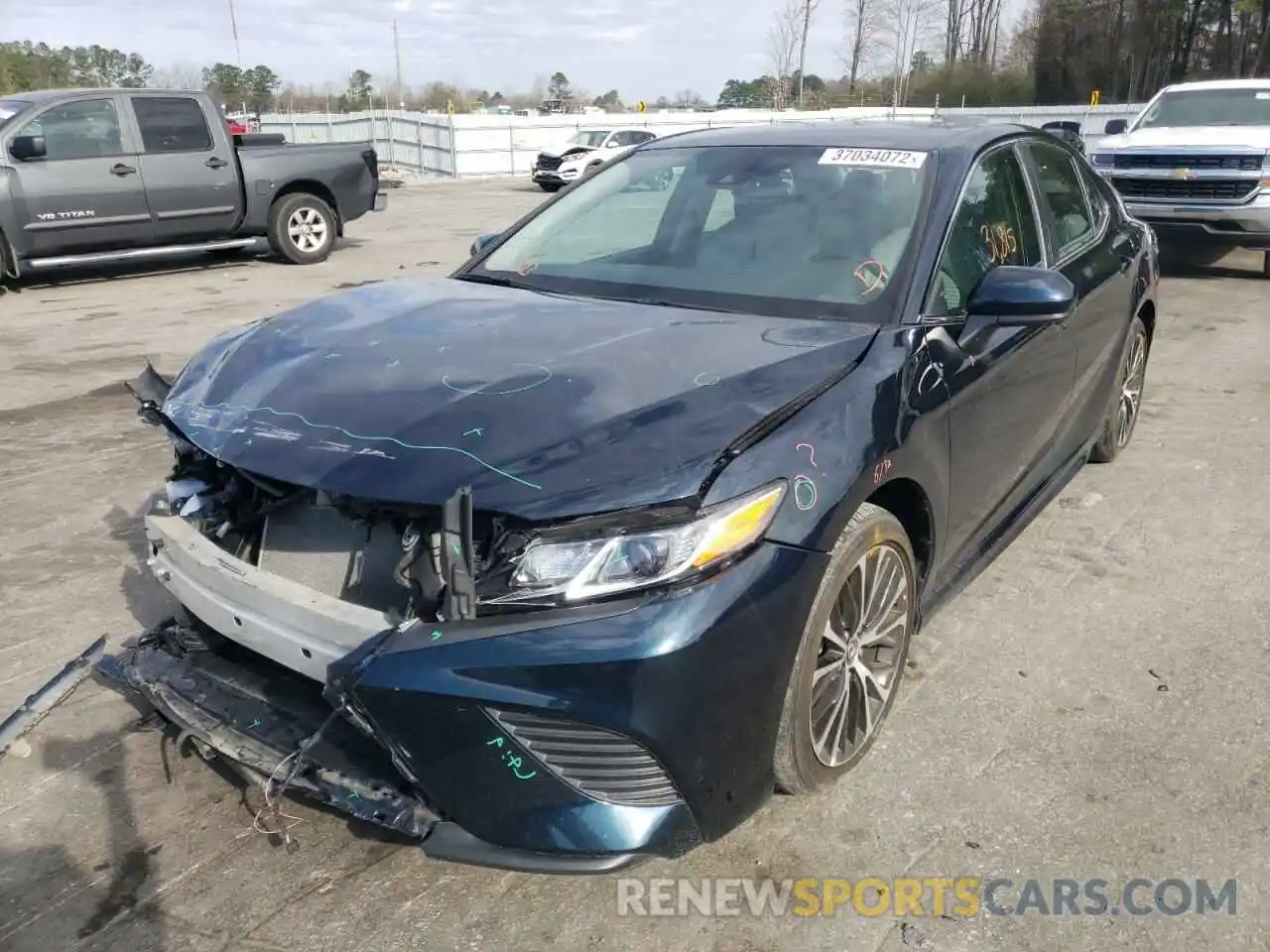 2 Photograph of a damaged car 4T1B11HK6KU706091 TOYOTA CAMRY 2019