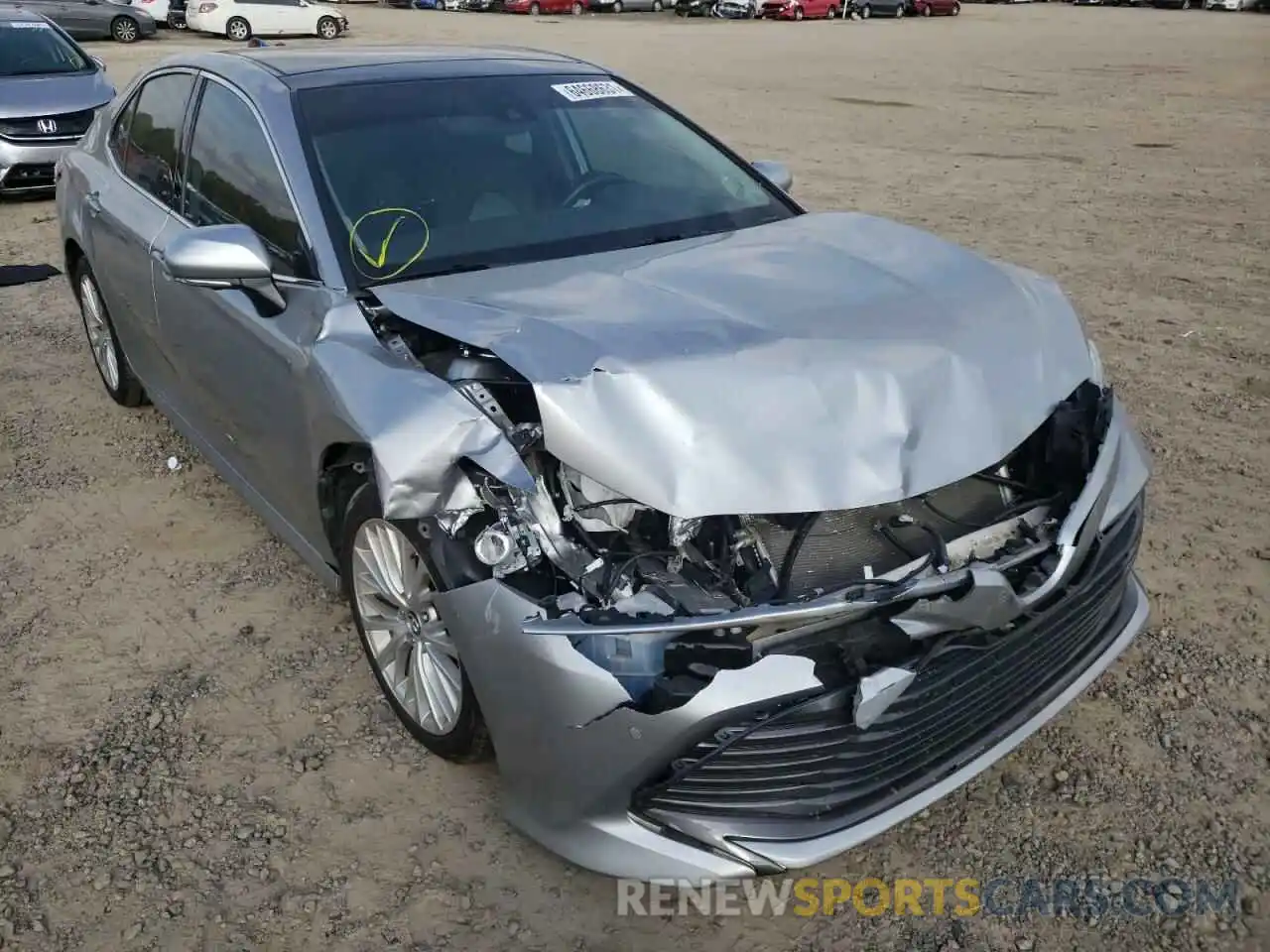 1 Photograph of a damaged car 4T1B11HK6KU708827 TOYOTA CAMRY 2019