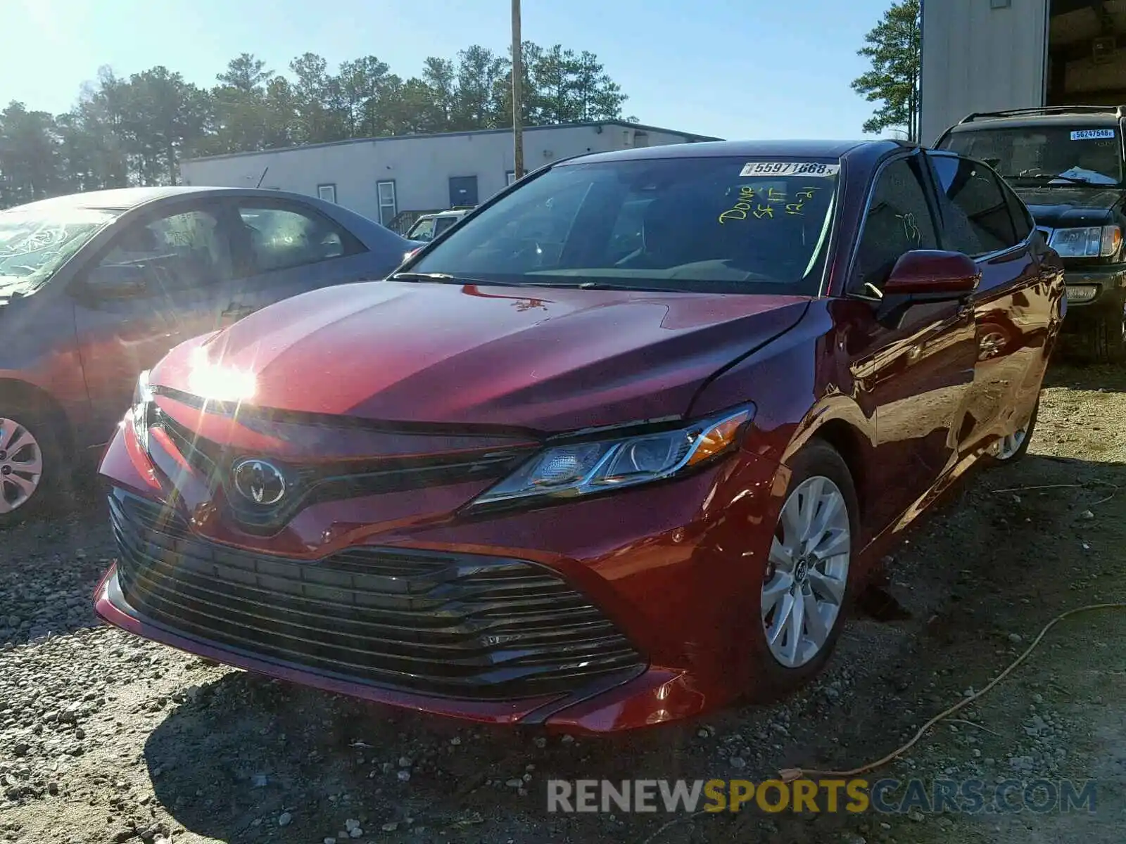 2 Photograph of a damaged car 4T1B11HK6KU710609 TOYOTA CAMRY 2019