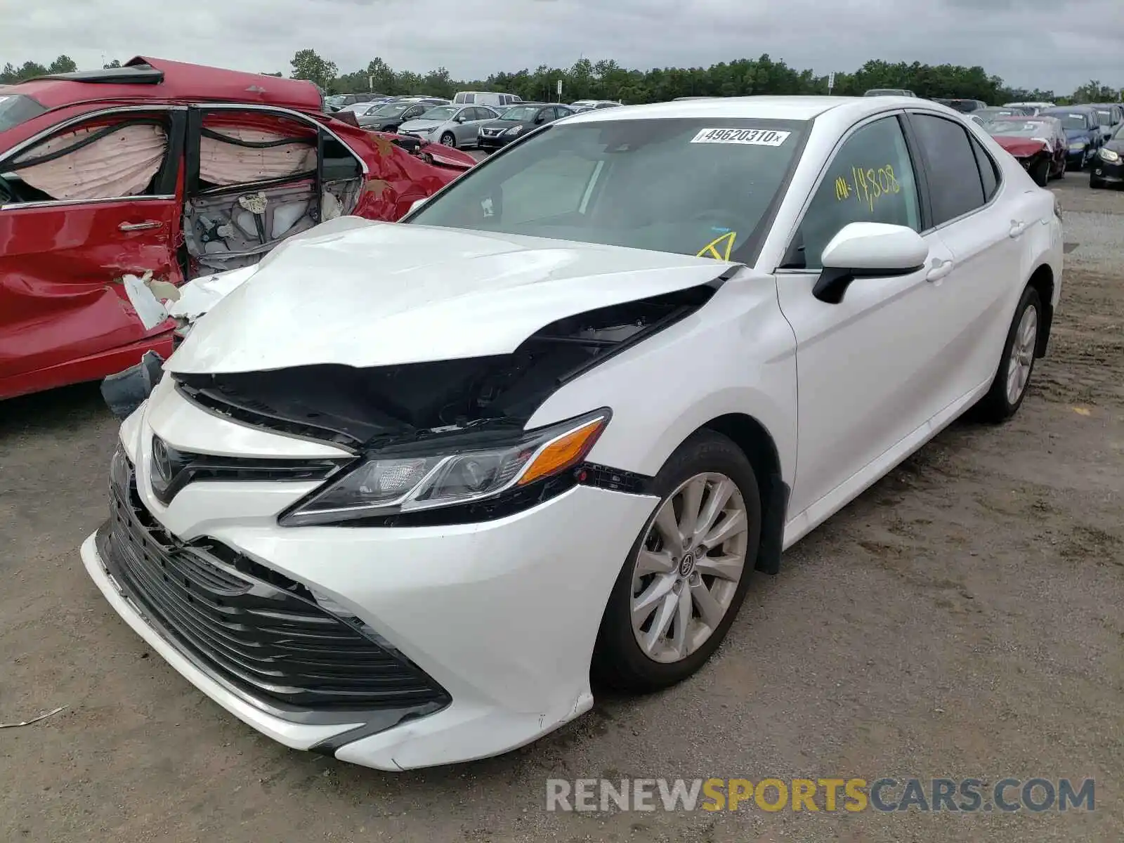 2 Photograph of a damaged car 4T1B11HK6KU712716 TOYOTA CAMRY 2019