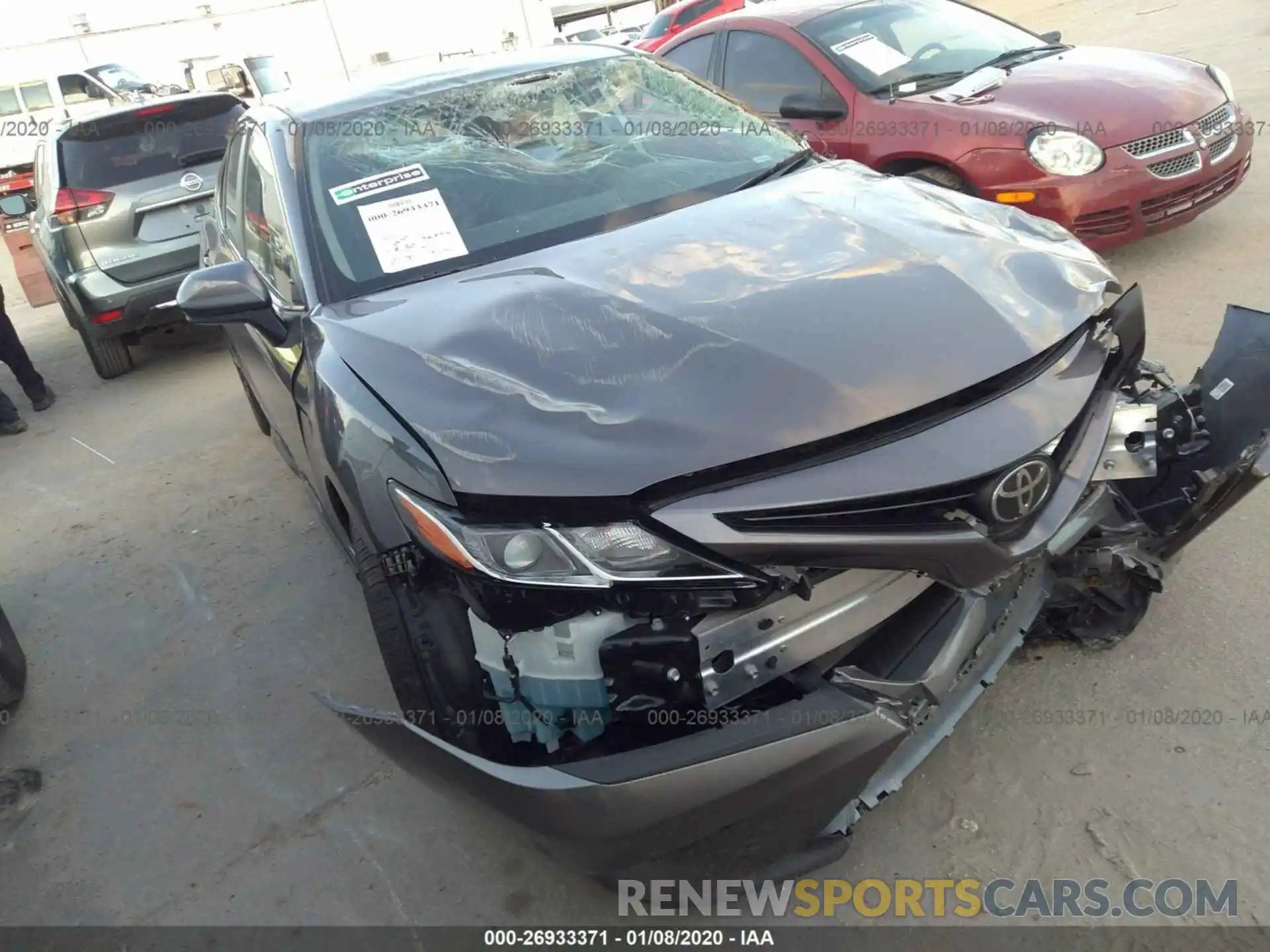 1 Photograph of a damaged car 4T1B11HK6KU716524 TOYOTA CAMRY 2019