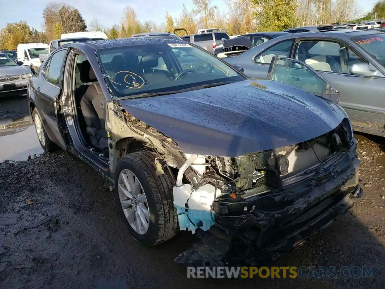 1 Photograph of a damaged car 4T1B11HK6KU717835 TOYOTA CAMRY 2019