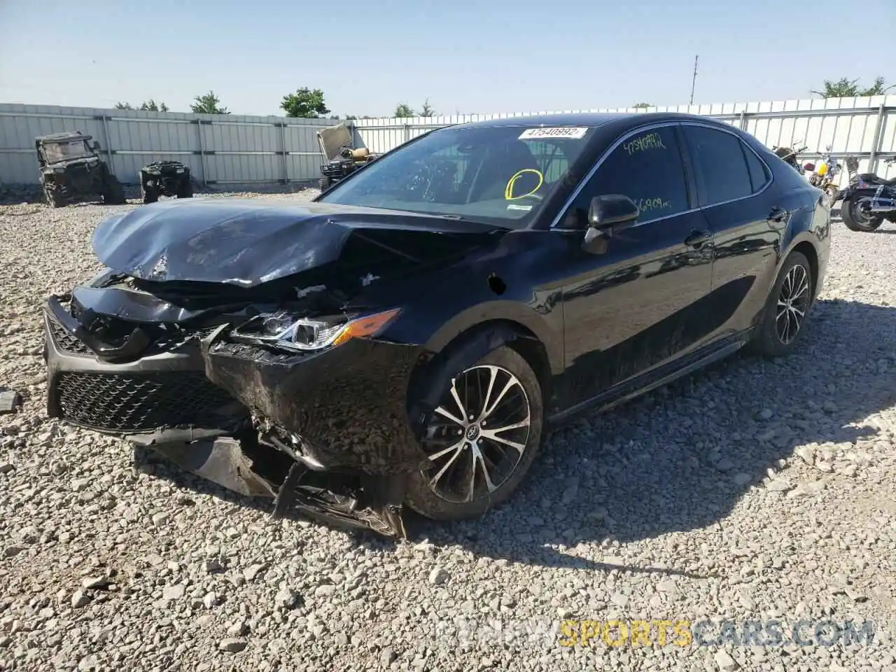 2 Photograph of a damaged car 4T1B11HK6KU718984 TOYOTA CAMRY 2019