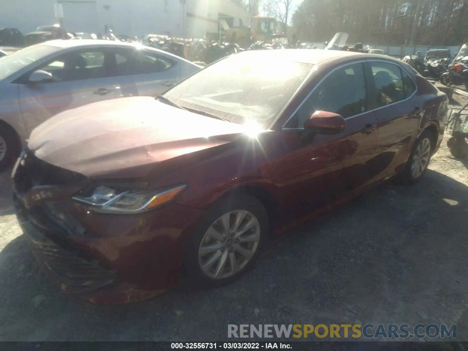 2 Photograph of a damaged car 4T1B11HK6KU720556 TOYOTA CAMRY 2019