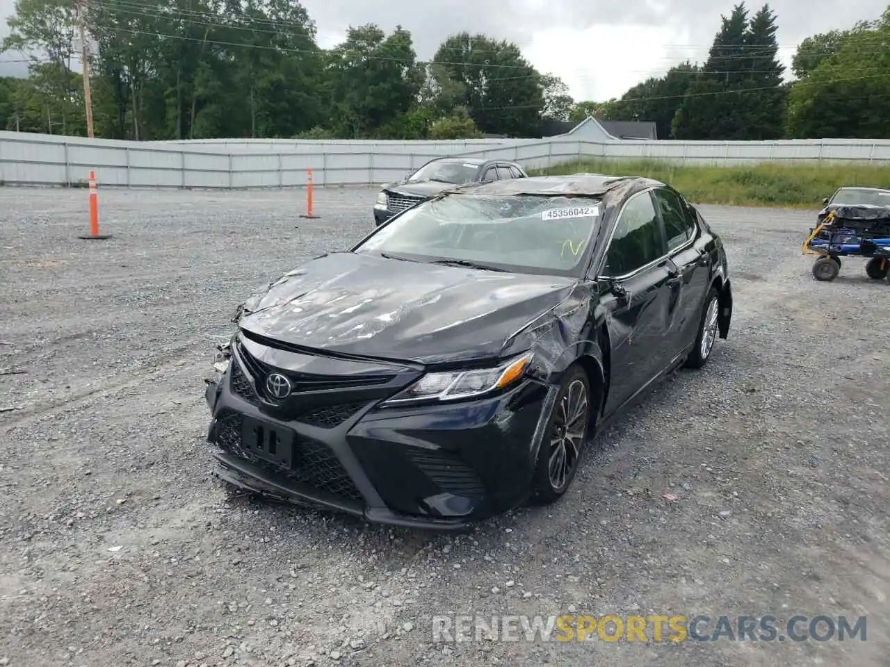 2 Photograph of a damaged car 4T1B11HK6KU722971 TOYOTA CAMRY 2019