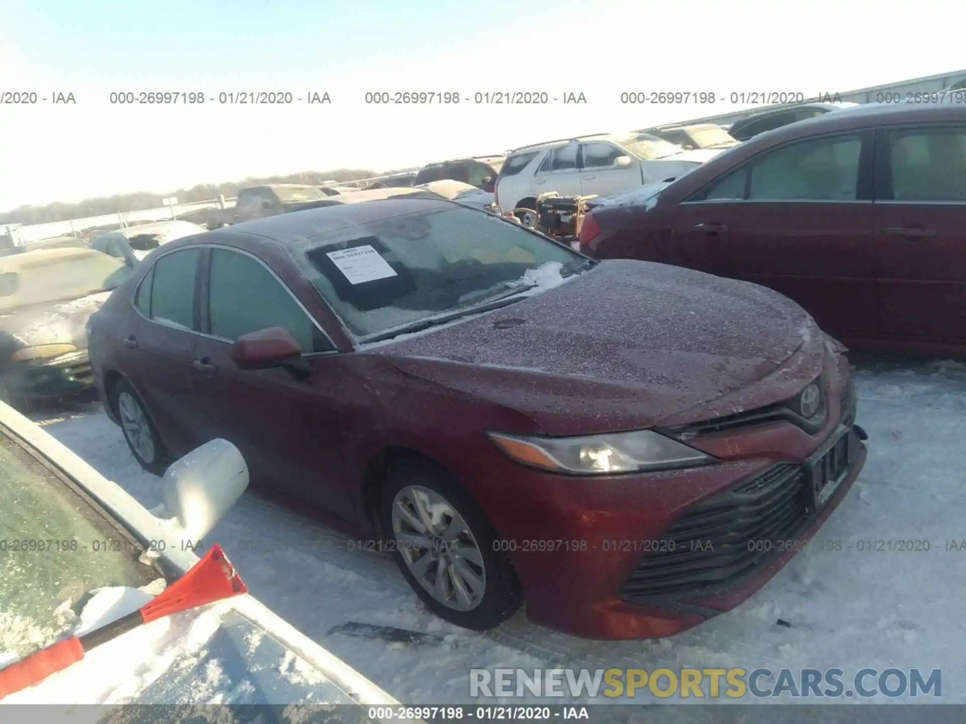 1 Photograph of a damaged car 4T1B11HK6KU724851 TOYOTA CAMRY 2019