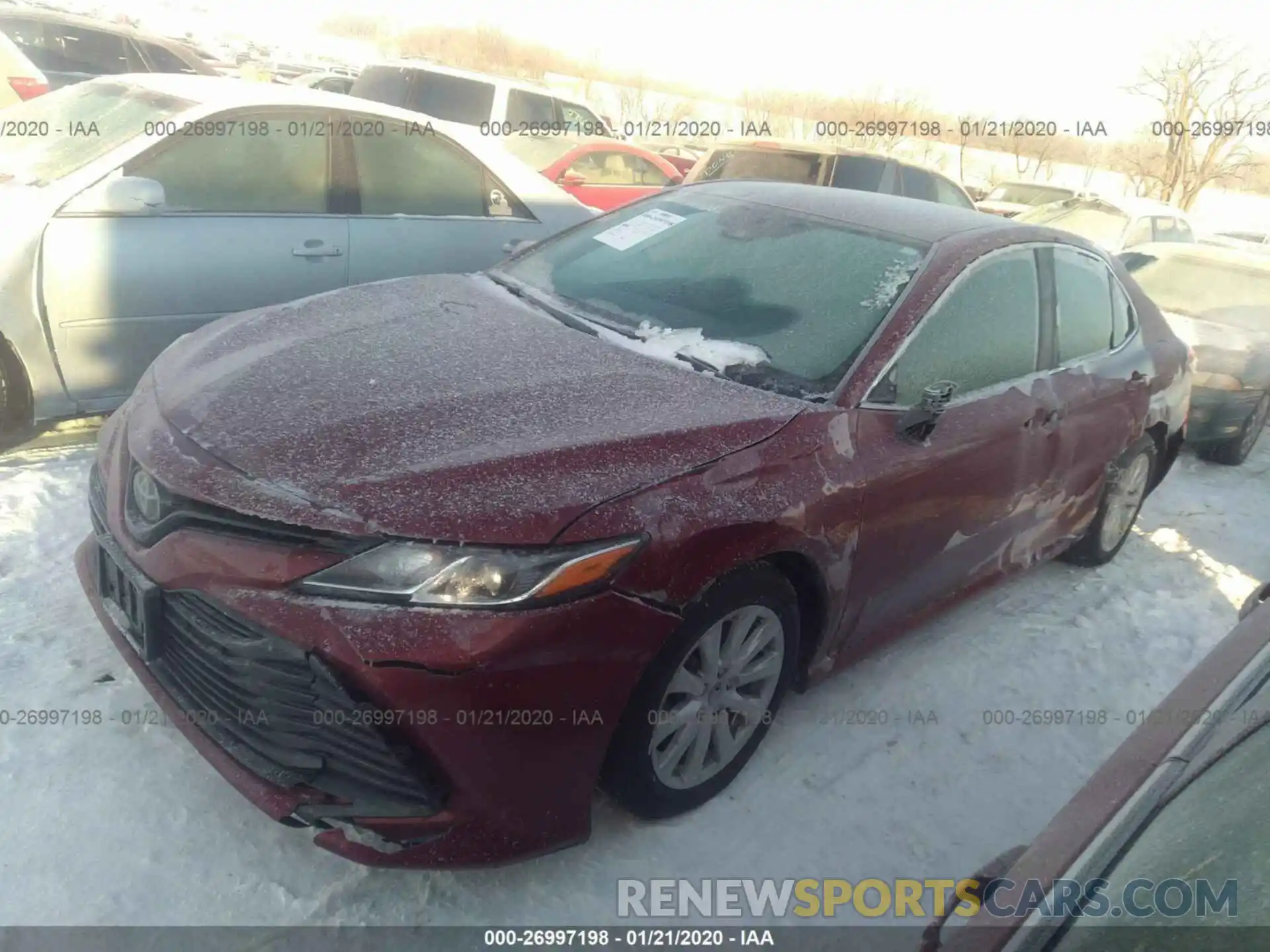 2 Photograph of a damaged car 4T1B11HK6KU724851 TOYOTA CAMRY 2019