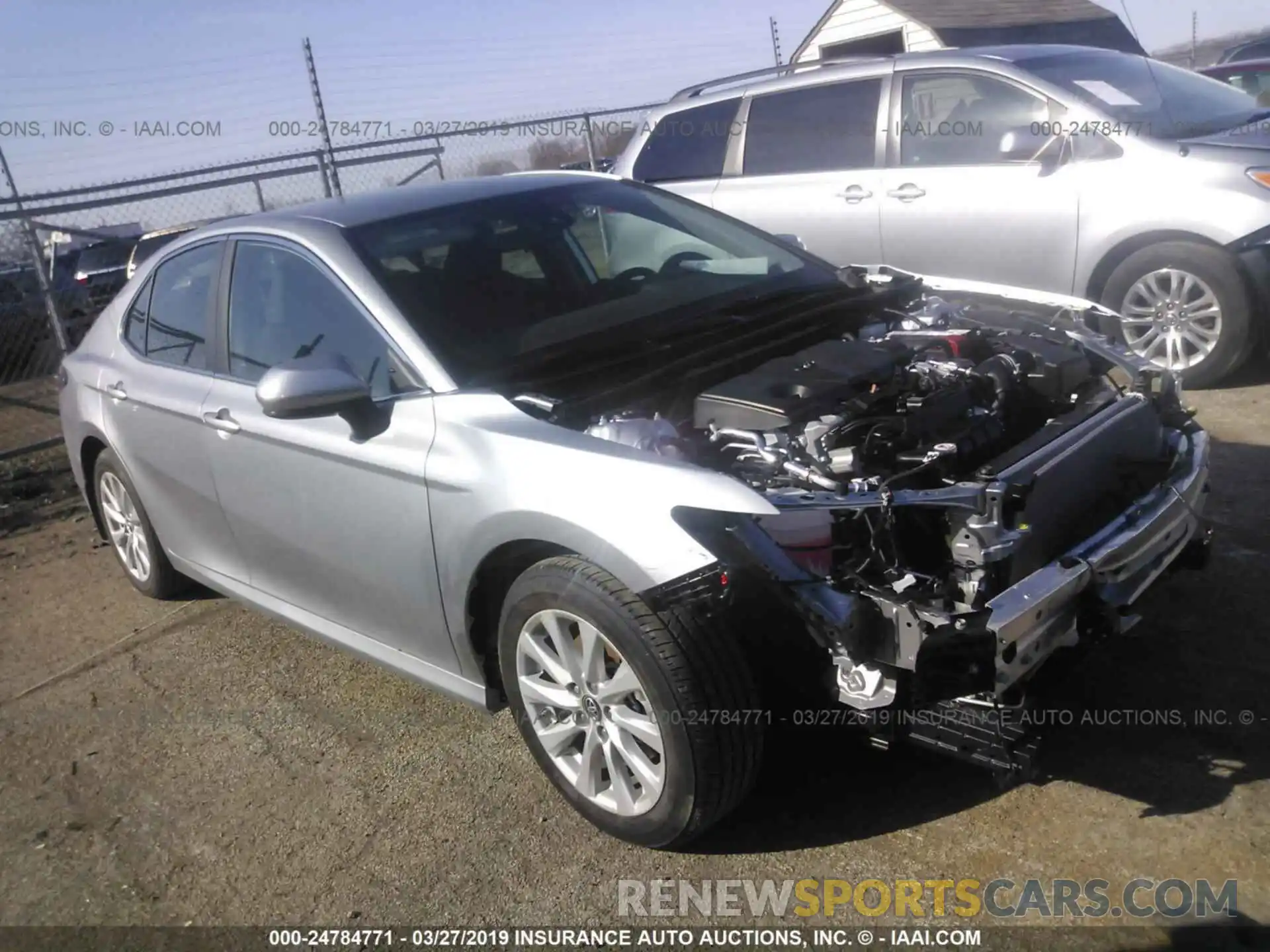 1 Photograph of a damaged car 4T1B11HK6KU726065 TOYOTA CAMRY 2019