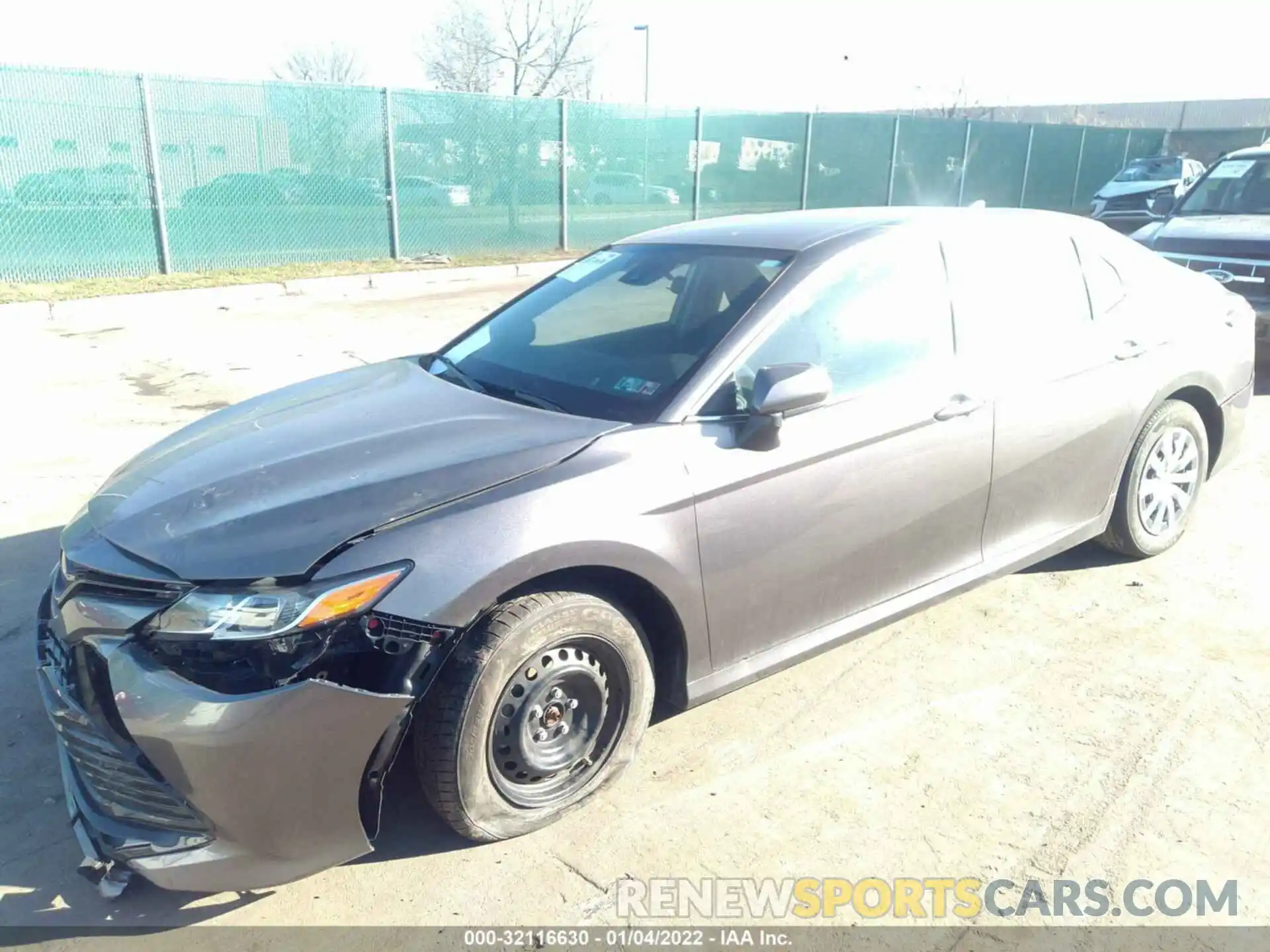 2 Photograph of a damaged car 4T1B11HK6KU727927 TOYOTA CAMRY 2019