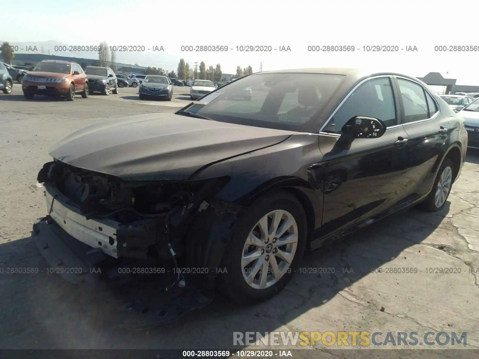 2 Photograph of a damaged car 4T1B11HK6KU728883 TOYOTA CAMRY 2019