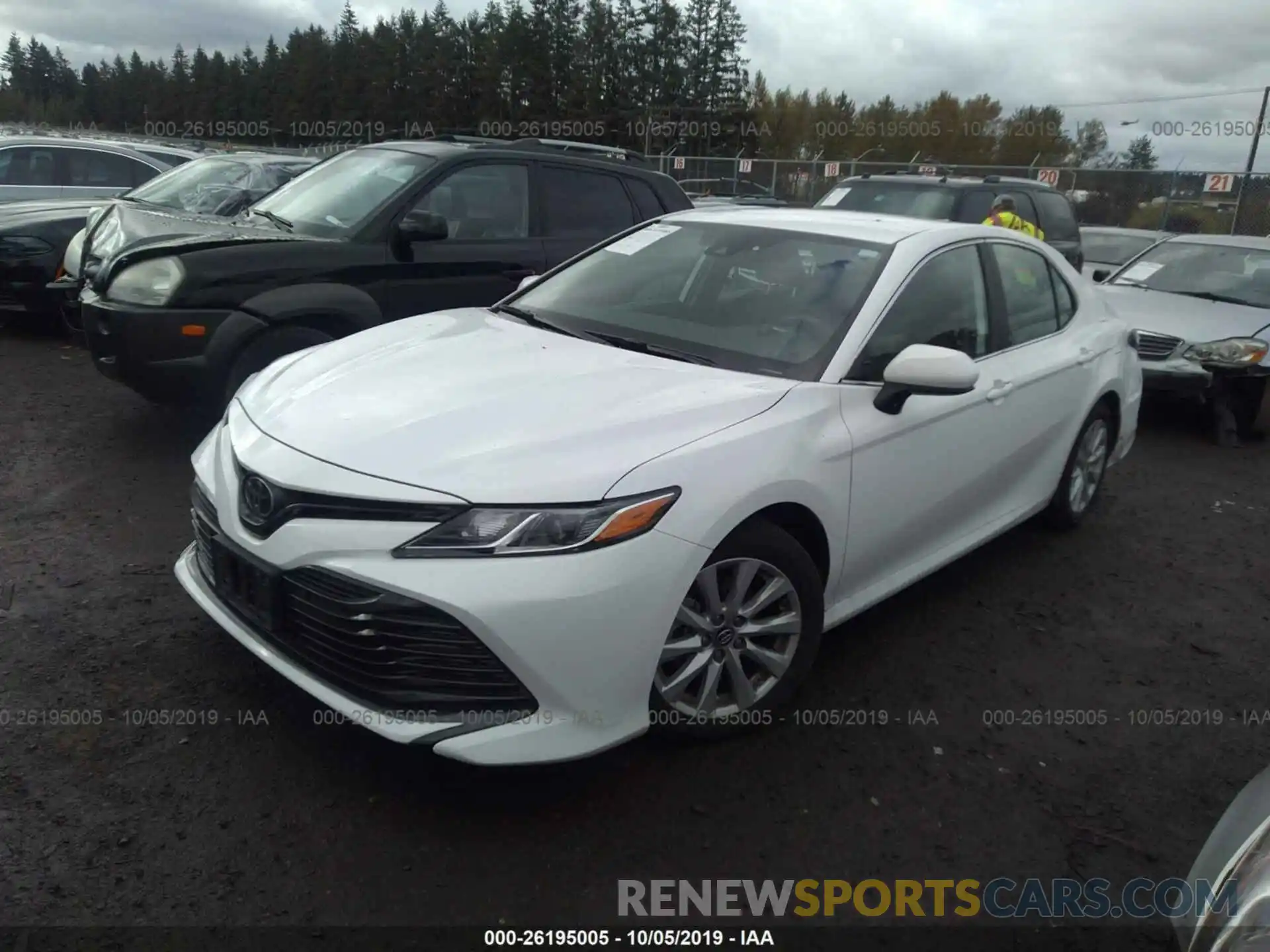 2 Photograph of a damaged car 4T1B11HK6KU729645 TOYOTA CAMRY 2019