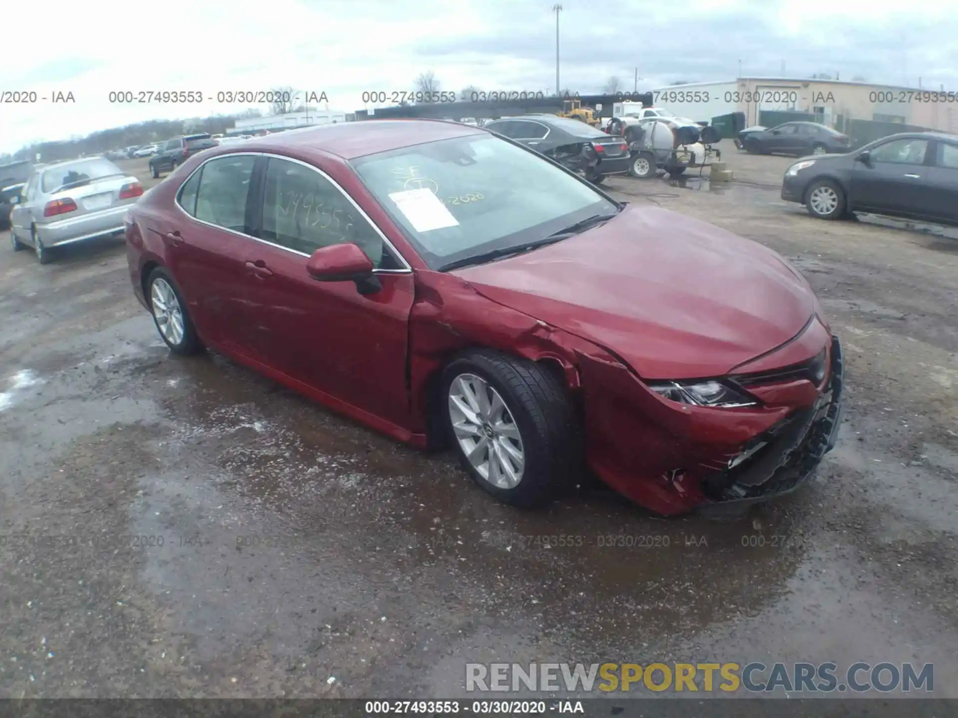 1 Photograph of a damaged car 4T1B11HK6KU731105 TOYOTA CAMRY 2019