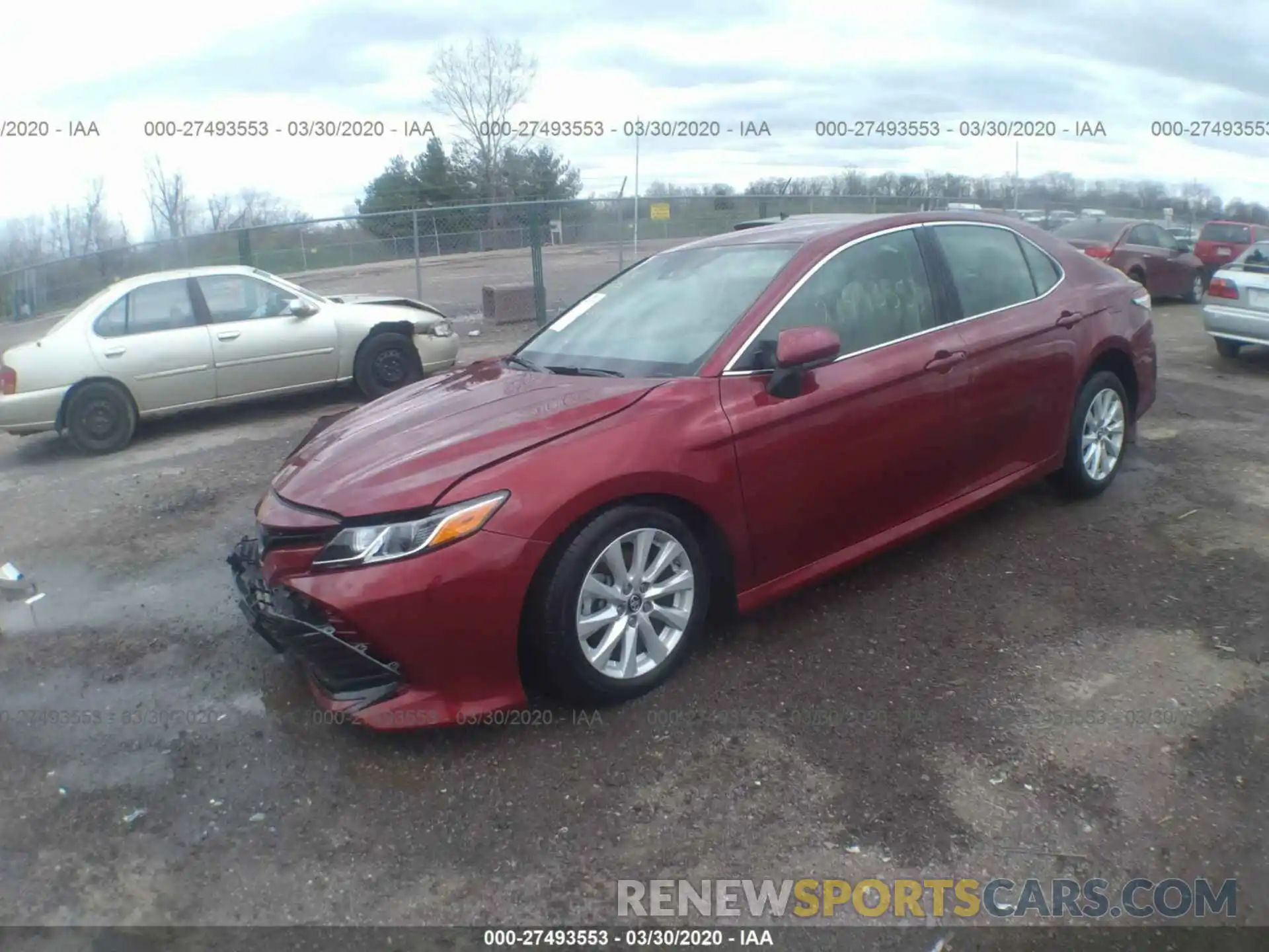 2 Photograph of a damaged car 4T1B11HK6KU731105 TOYOTA CAMRY 2019