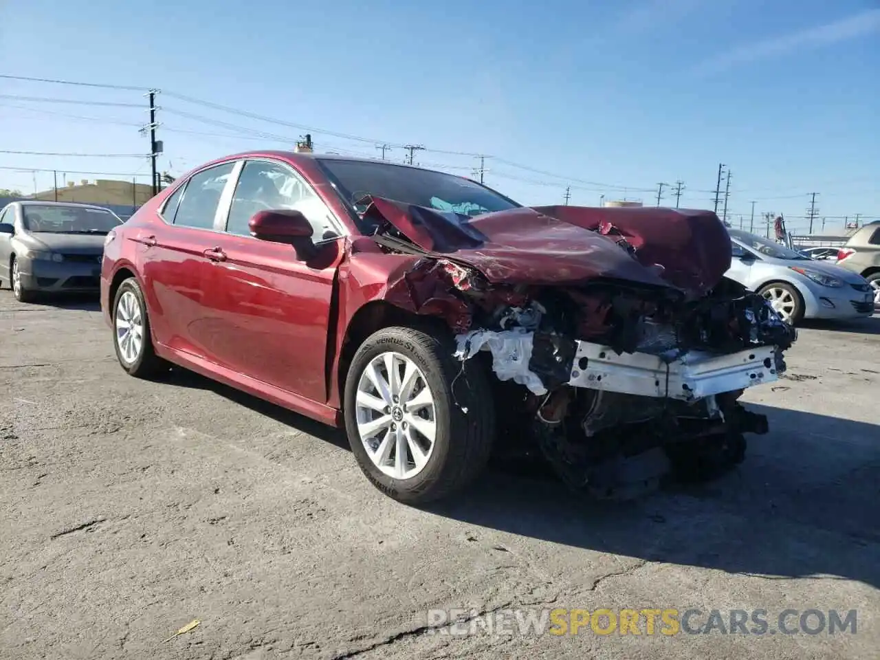 1 Photograph of a damaged car 4T1B11HK6KU734697 TOYOTA CAMRY 2019