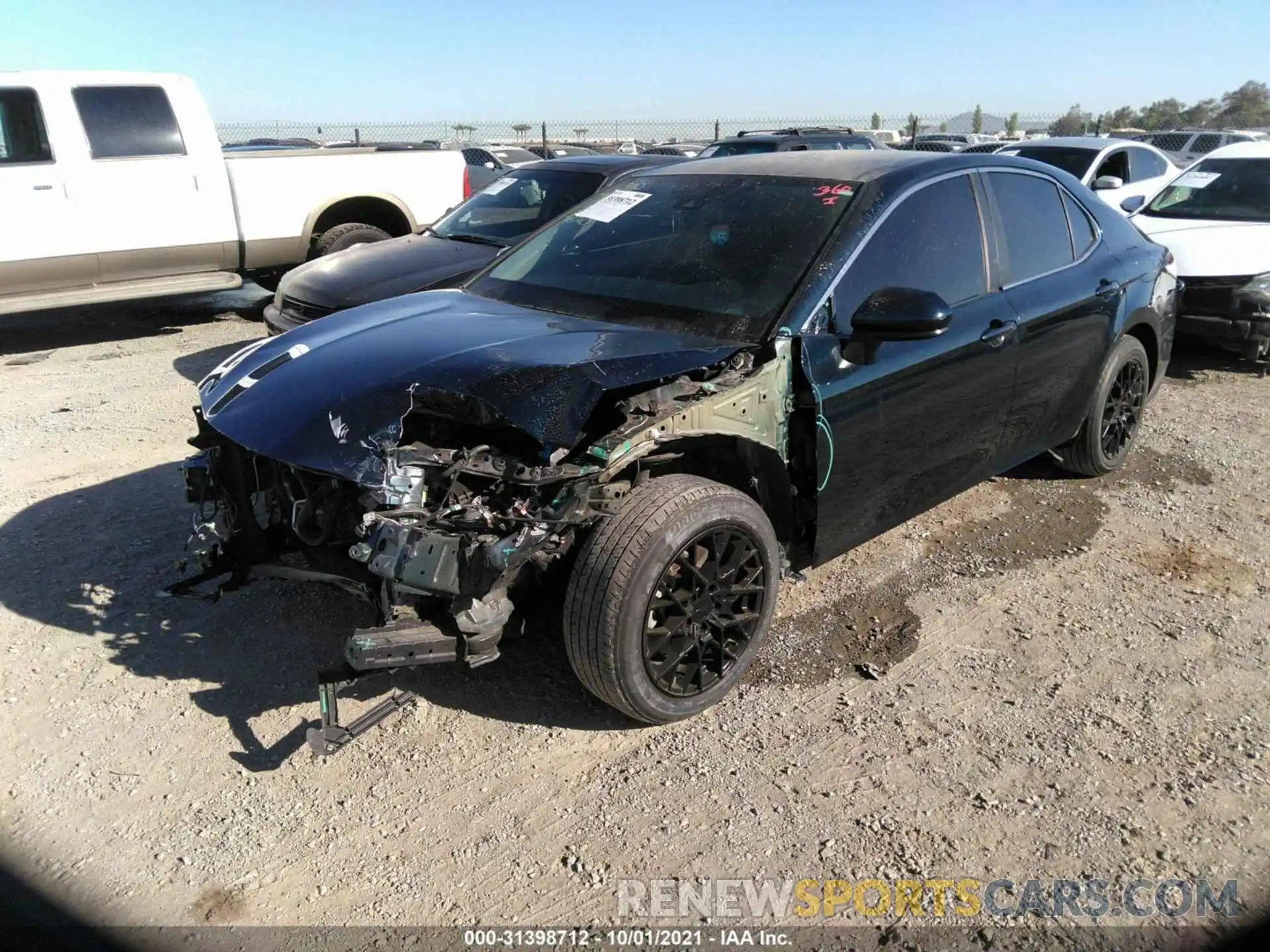 2 Photograph of a damaged car 4T1B11HK6KU740712 TOYOTA CAMRY 2019