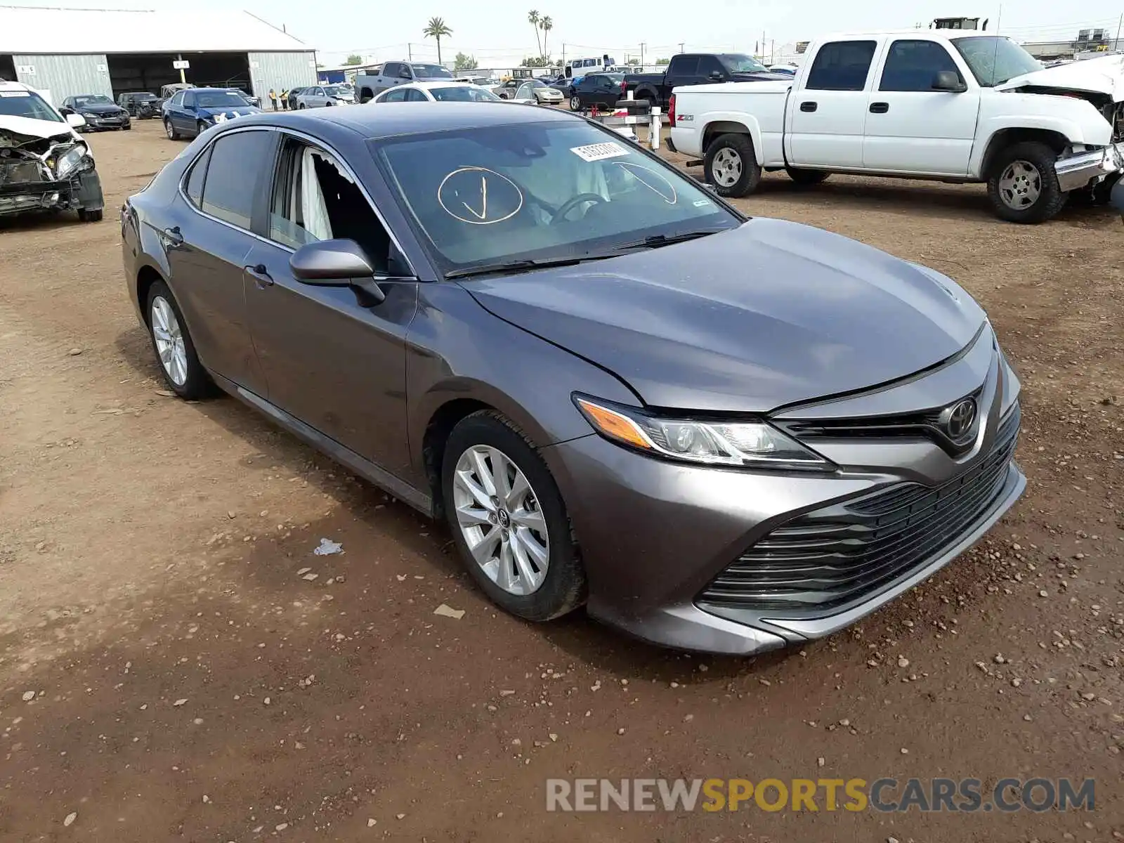 1 Photograph of a damaged car 4T1B11HK6KU743061 TOYOTA CAMRY 2019