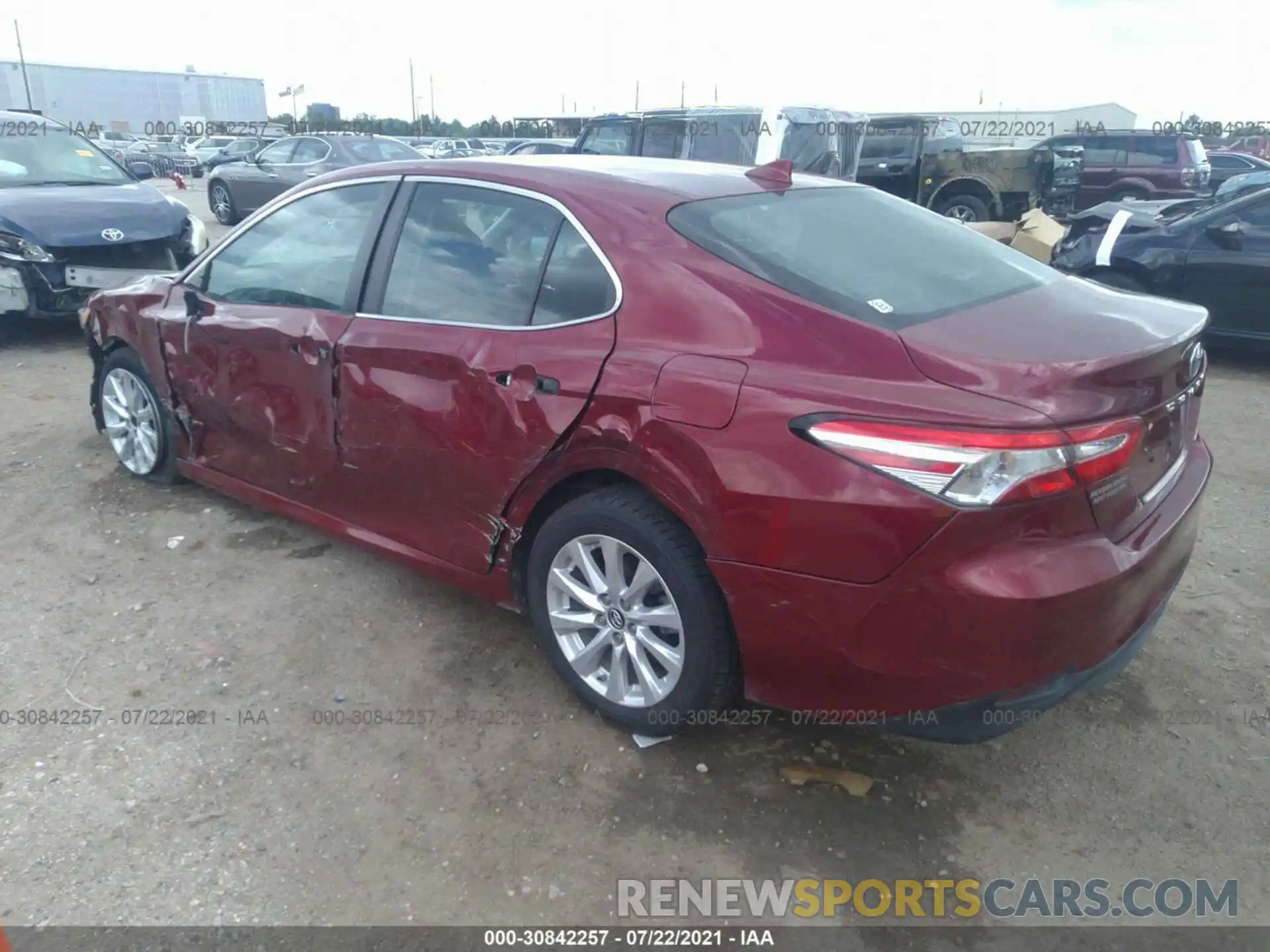 3 Photograph of a damaged car 4T1B11HK6KU744579 TOYOTA CAMRY 2019