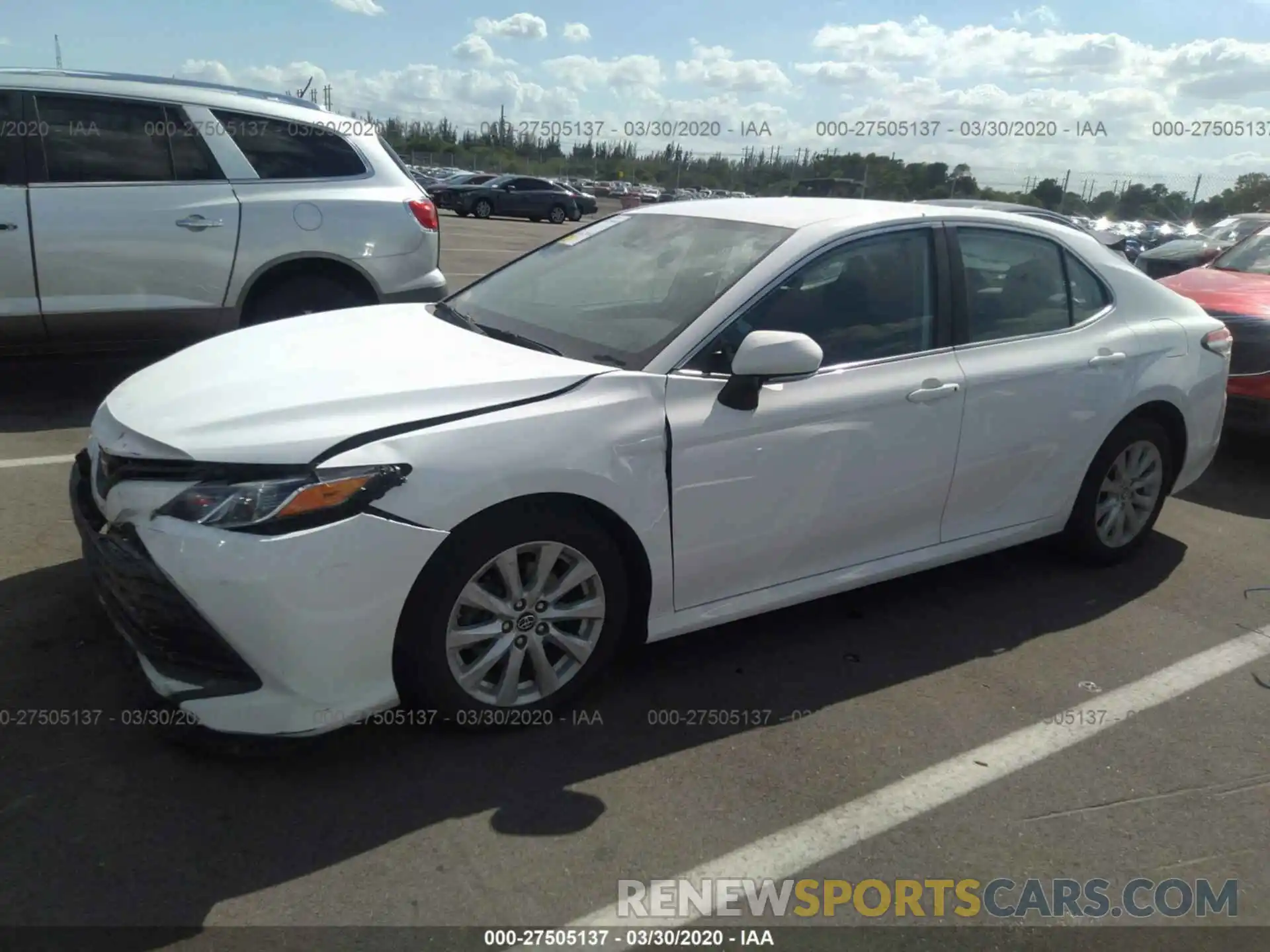 2 Photograph of a damaged car 4T1B11HK6KU747613 TOYOTA CAMRY 2019