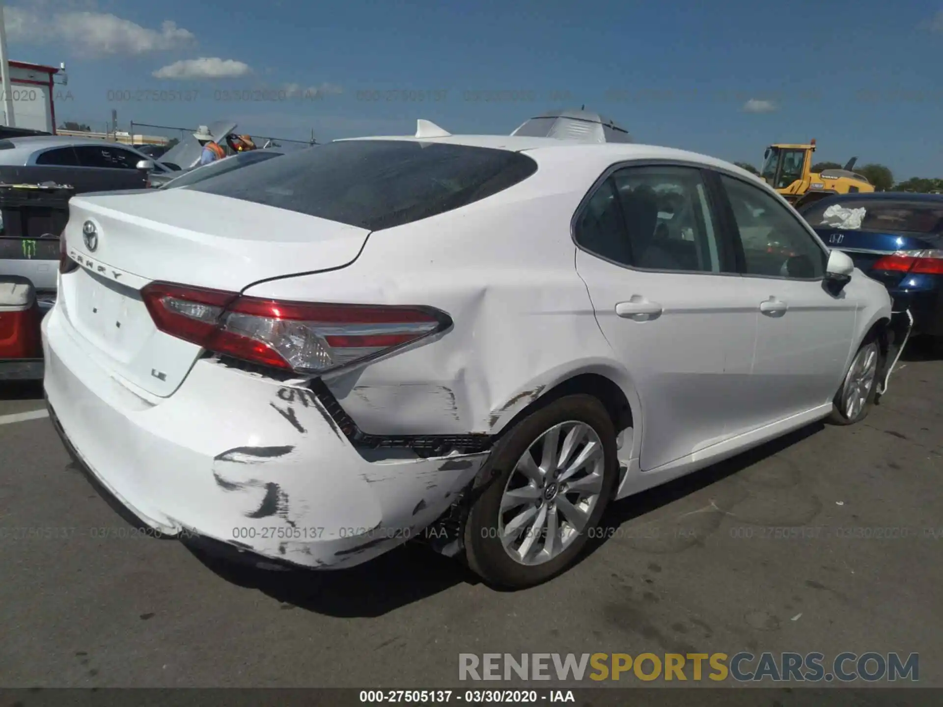 4 Photograph of a damaged car 4T1B11HK6KU747613 TOYOTA CAMRY 2019