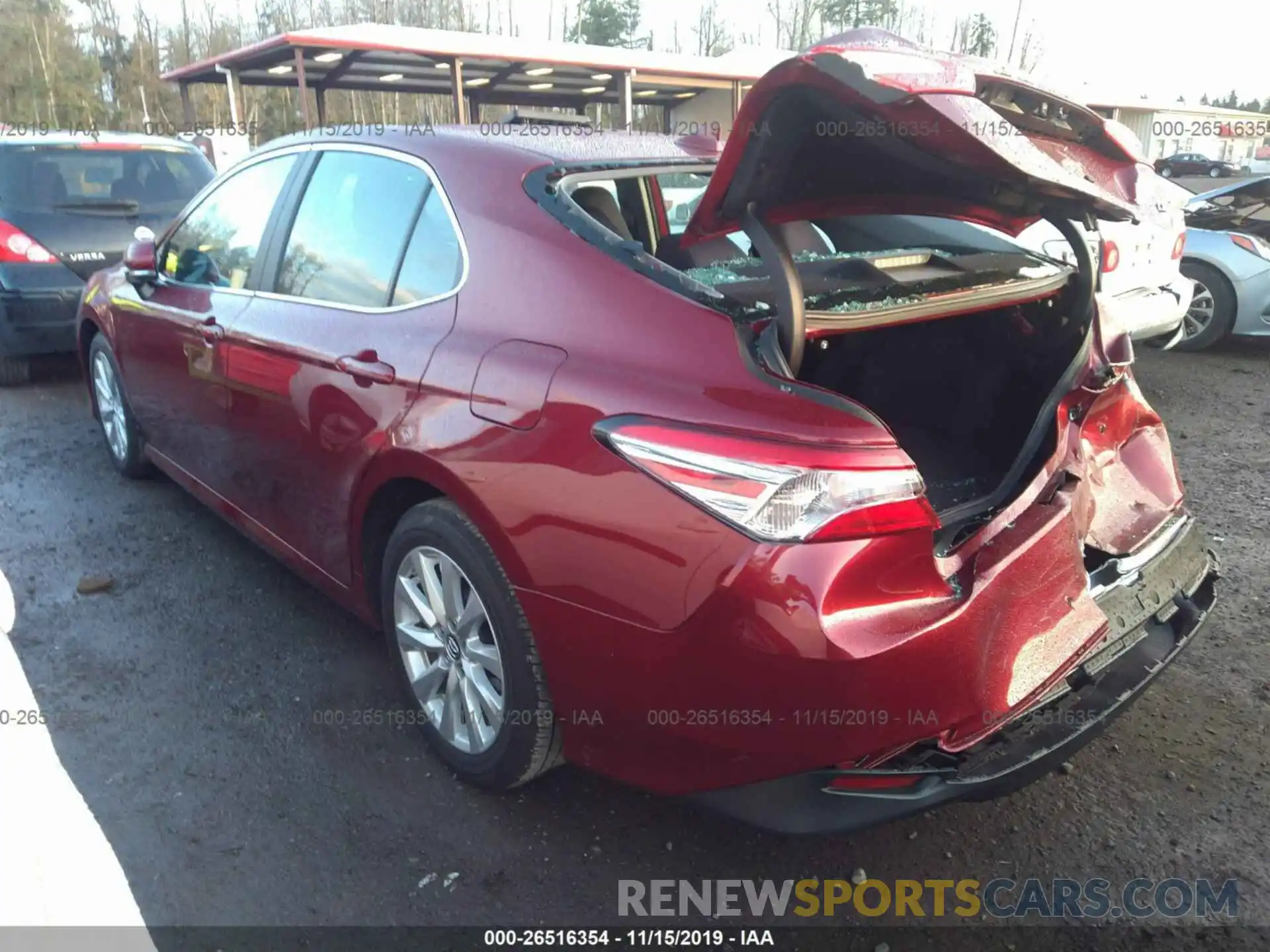 3 Photograph of a damaged car 4T1B11HK6KU747627 TOYOTA CAMRY 2019