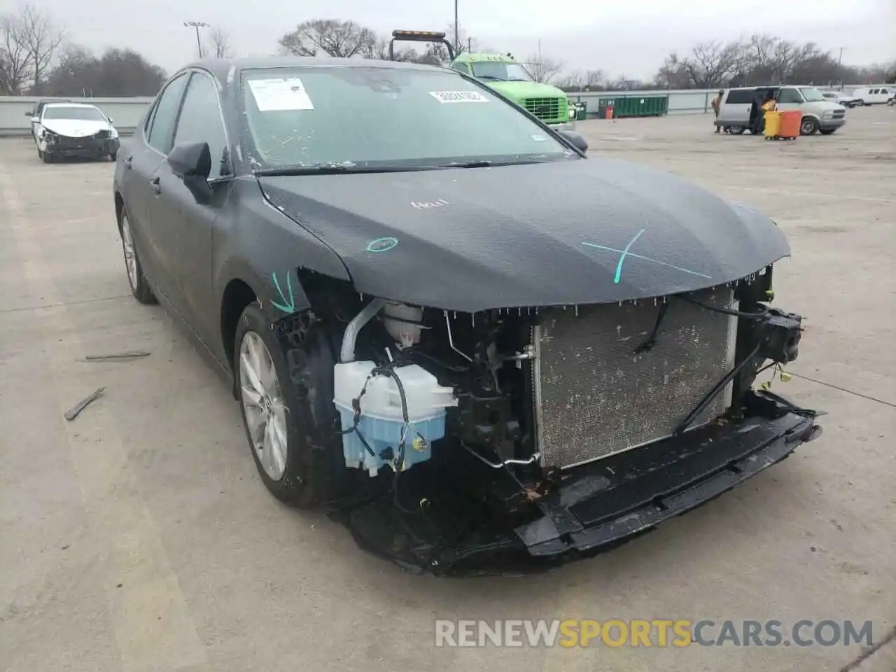 1 Photograph of a damaged car 4T1B11HK6KU755288 TOYOTA CAMRY 2019