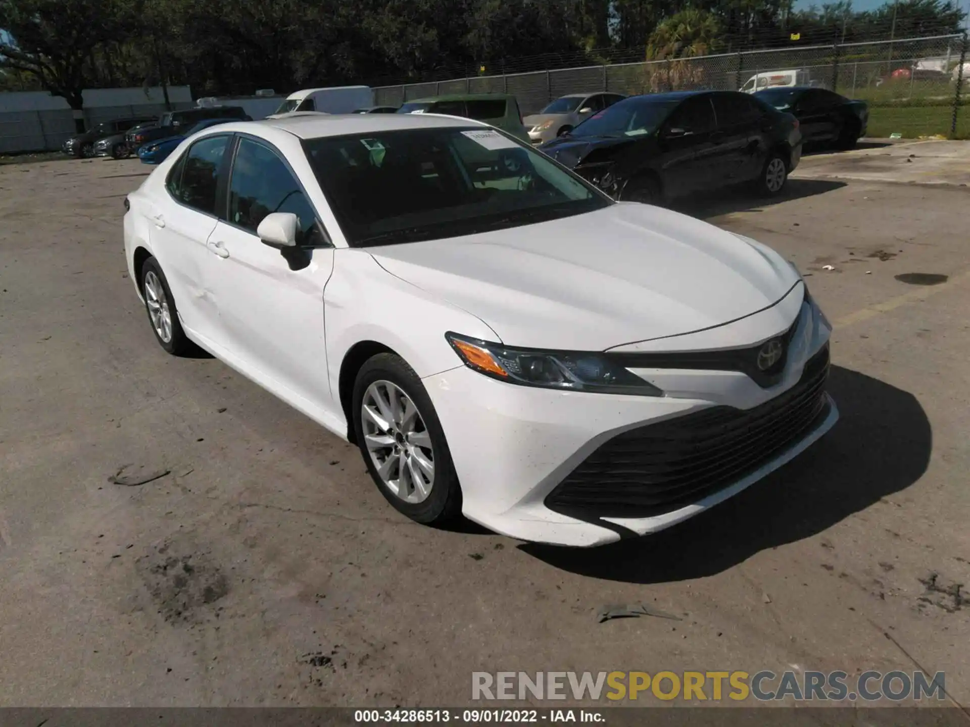 1 Photograph of a damaged car 4T1B11HK6KU756747 TOYOTA CAMRY 2019