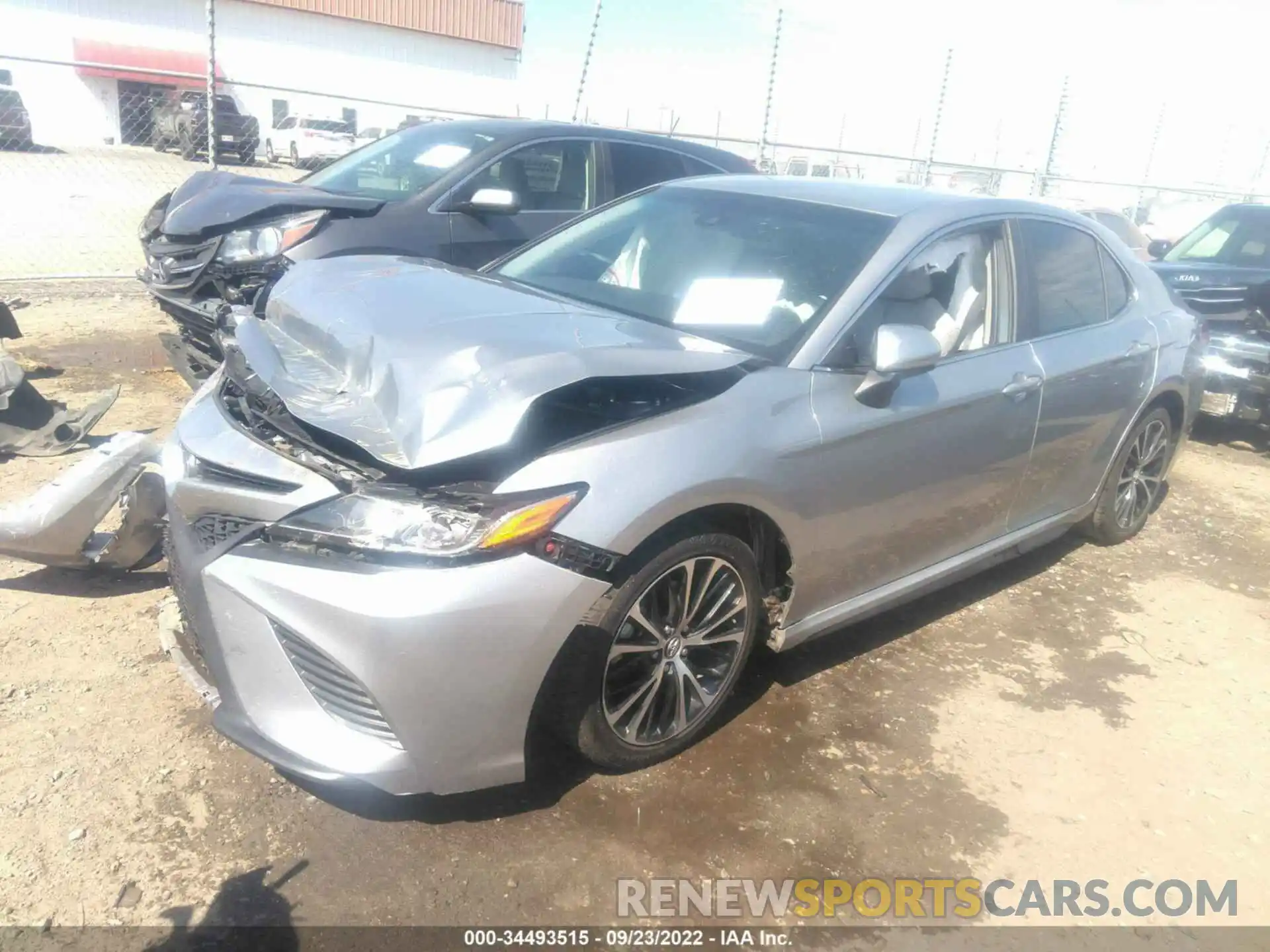 2 Photograph of a damaged car 4T1B11HK6KU757834 TOYOTA CAMRY 2019