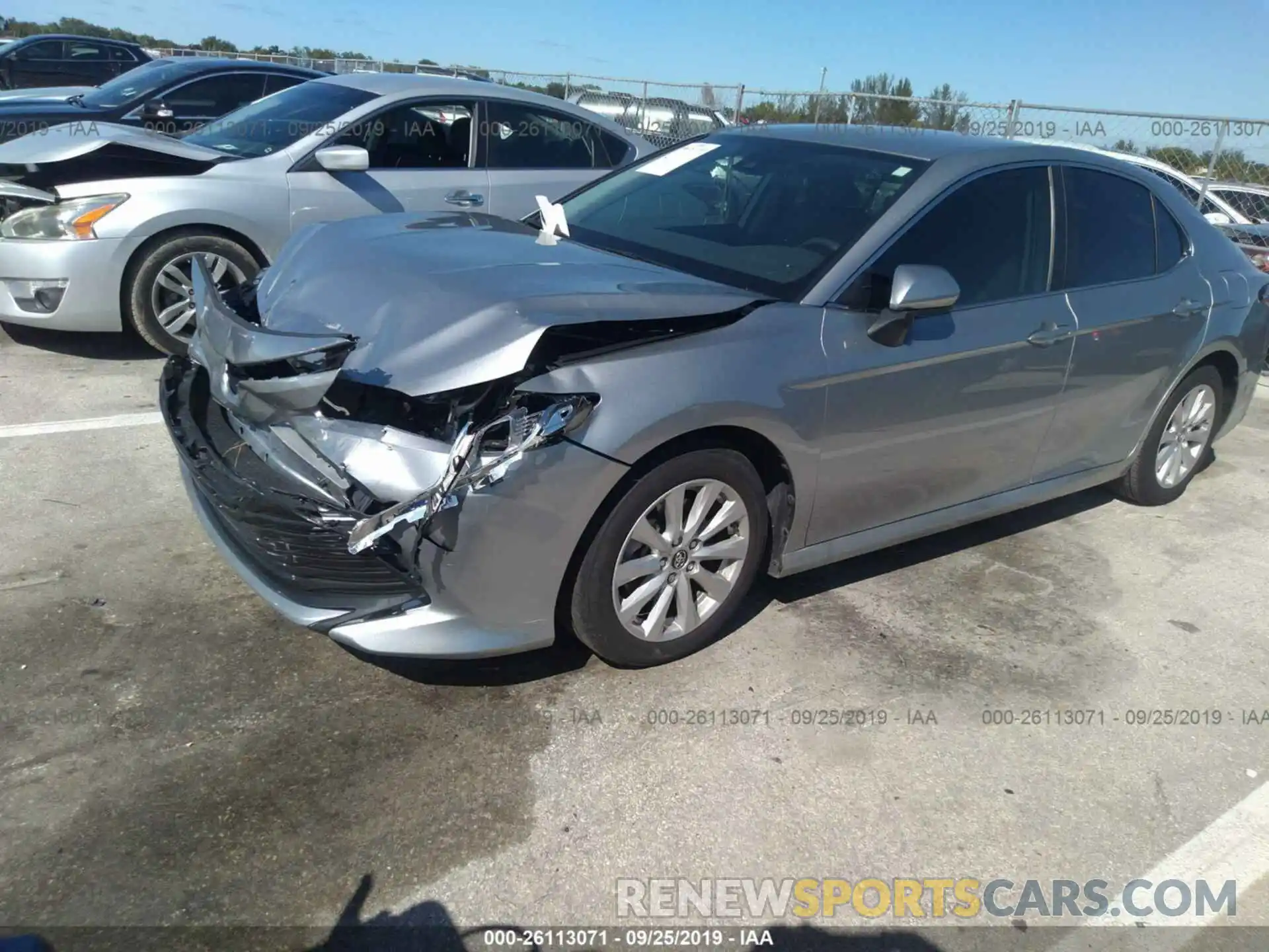 2 Photograph of a damaged car 4T1B11HK6KU766307 TOYOTA CAMRY 2019