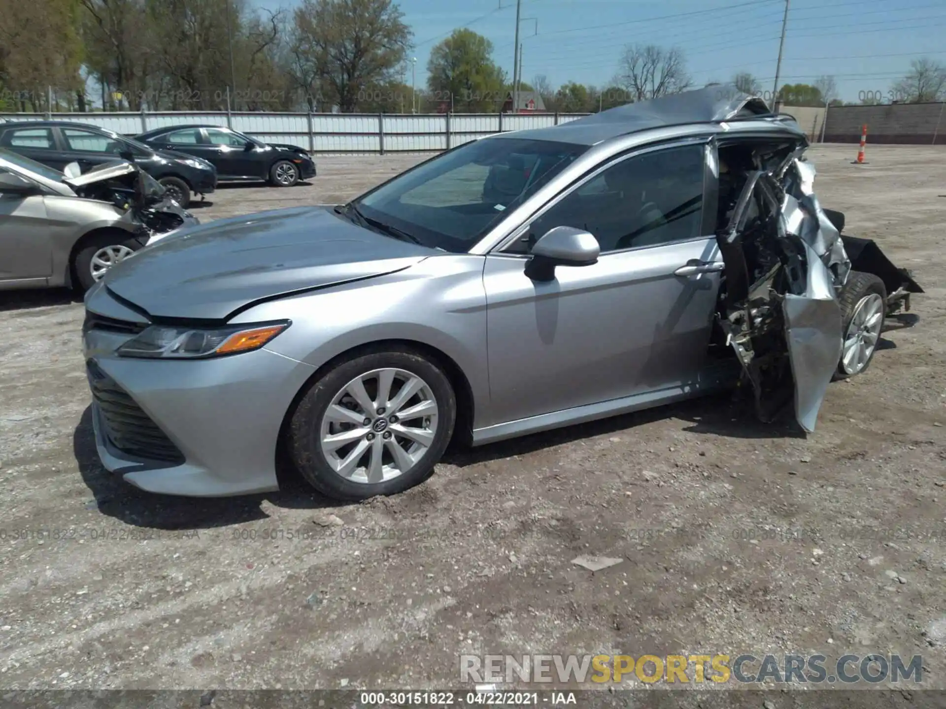 2 Photograph of a damaged car 4T1B11HK6KU771491 TOYOTA CAMRY 2019