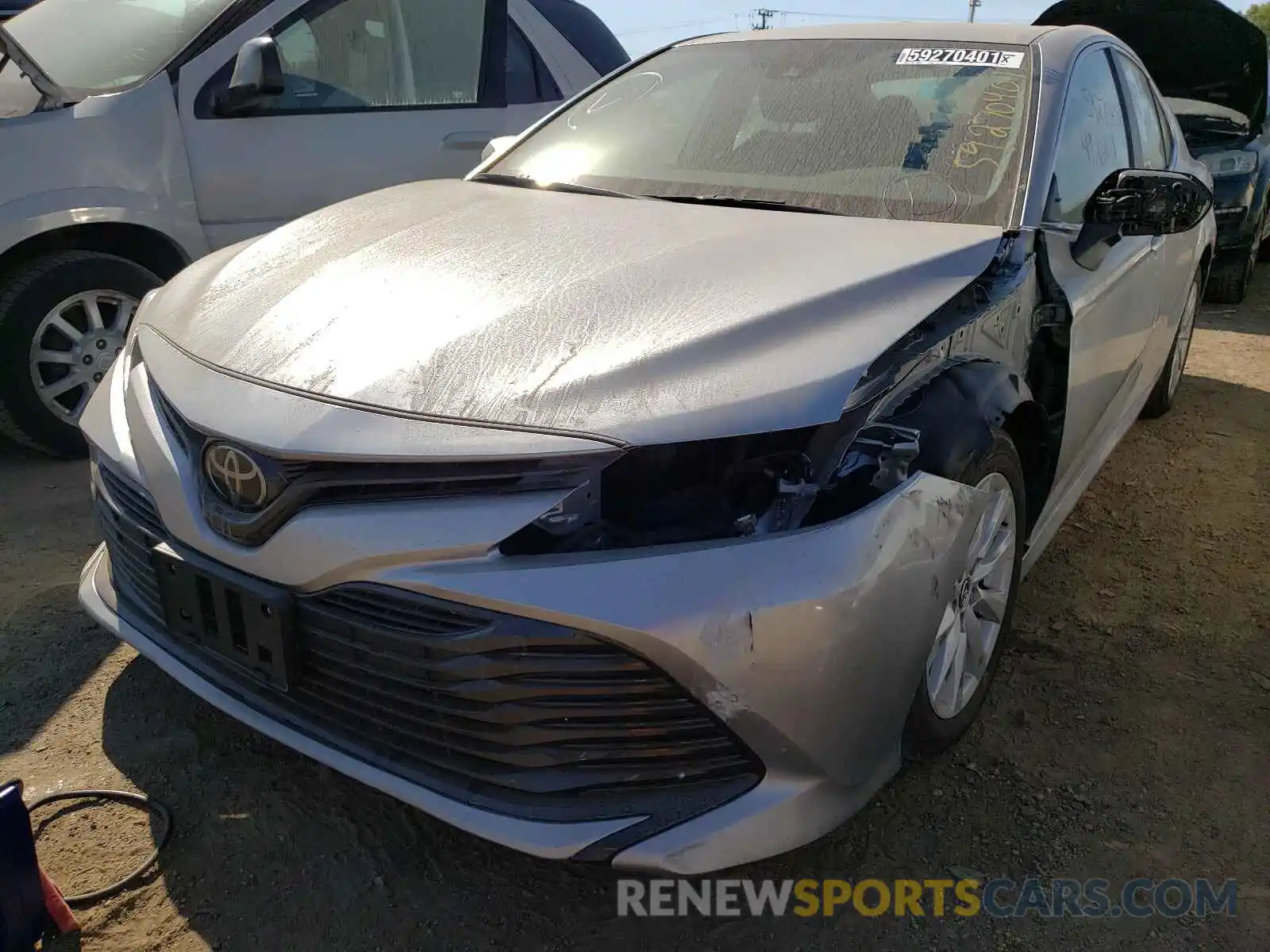 2 Photograph of a damaged car 4T1B11HK6KU771605 TOYOTA CAMRY 2019