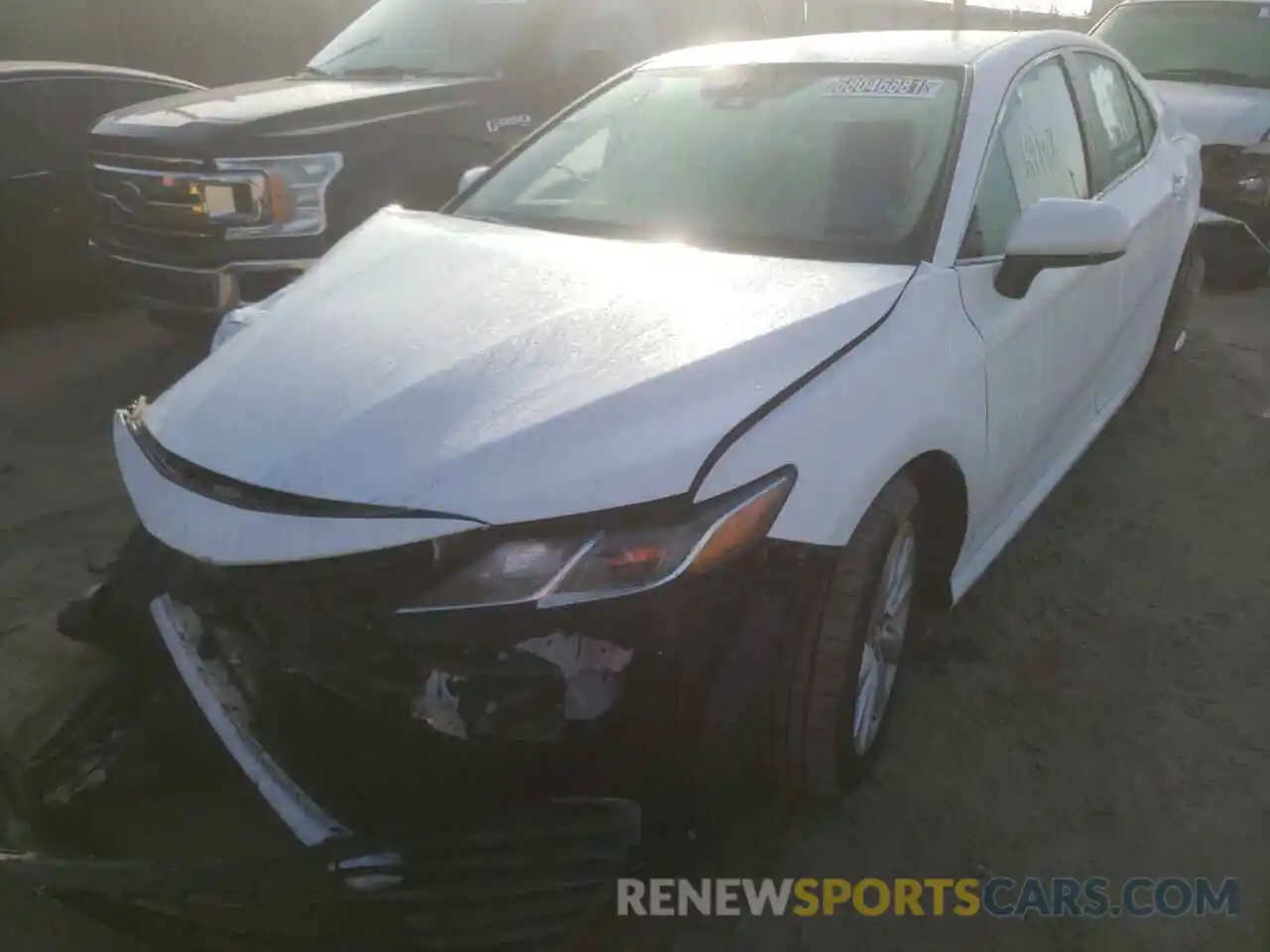 2 Photograph of a damaged car 4T1B11HK6KU772821 TOYOTA CAMRY 2019