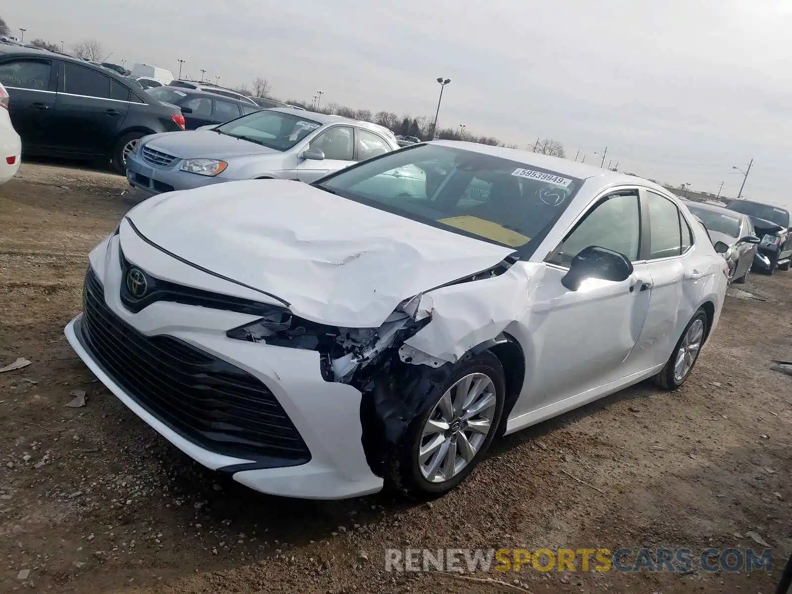 2 Photograph of a damaged car 4T1B11HK6KU773984 TOYOTA CAMRY 2019