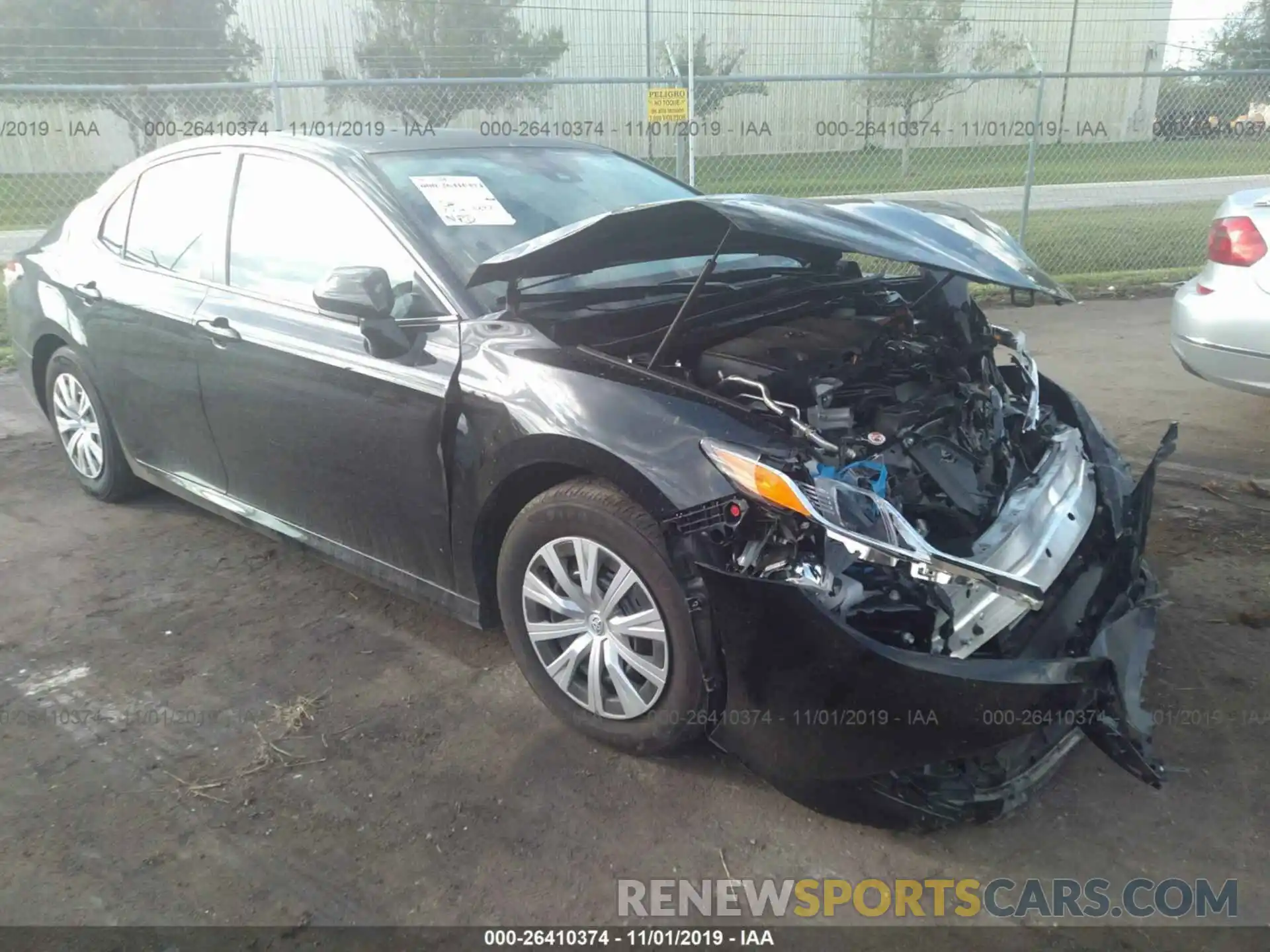 1 Photograph of a damaged car 4T1B11HK6KU779557 TOYOTA CAMRY 2019