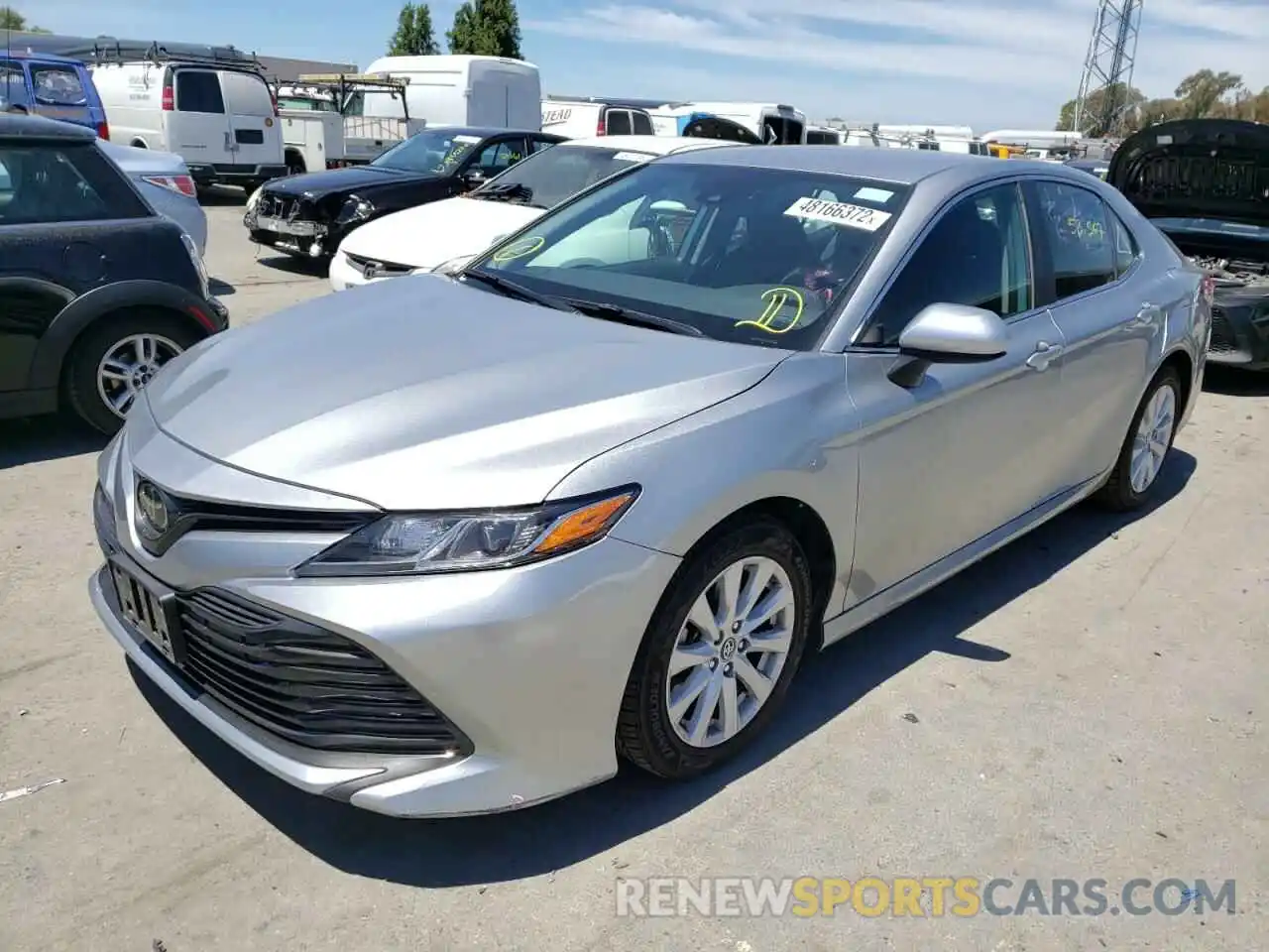 2 Photograph of a damaged car 4T1B11HK6KU781356 TOYOTA CAMRY 2019