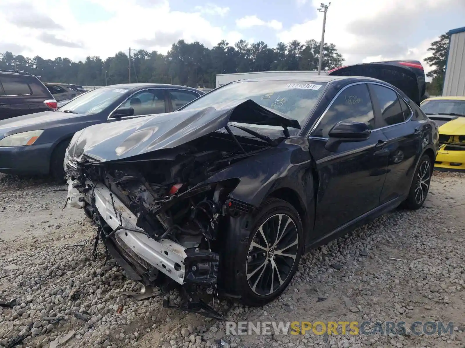 2 Photograph of a damaged car 4T1B11HK6KU791546 TOYOTA CAMRY 2019