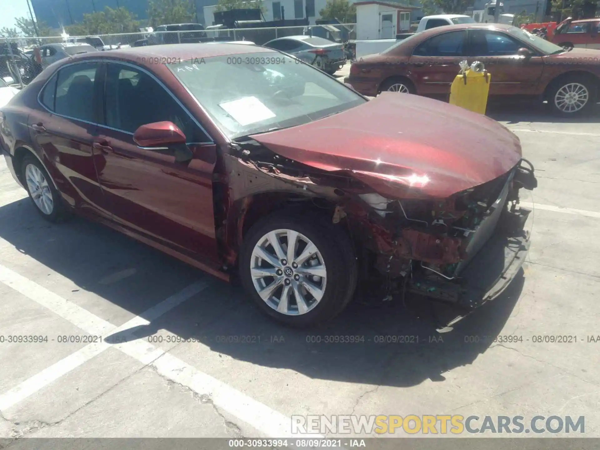 1 Photograph of a damaged car 4T1B11HK6KU800343 TOYOTA CAMRY 2019