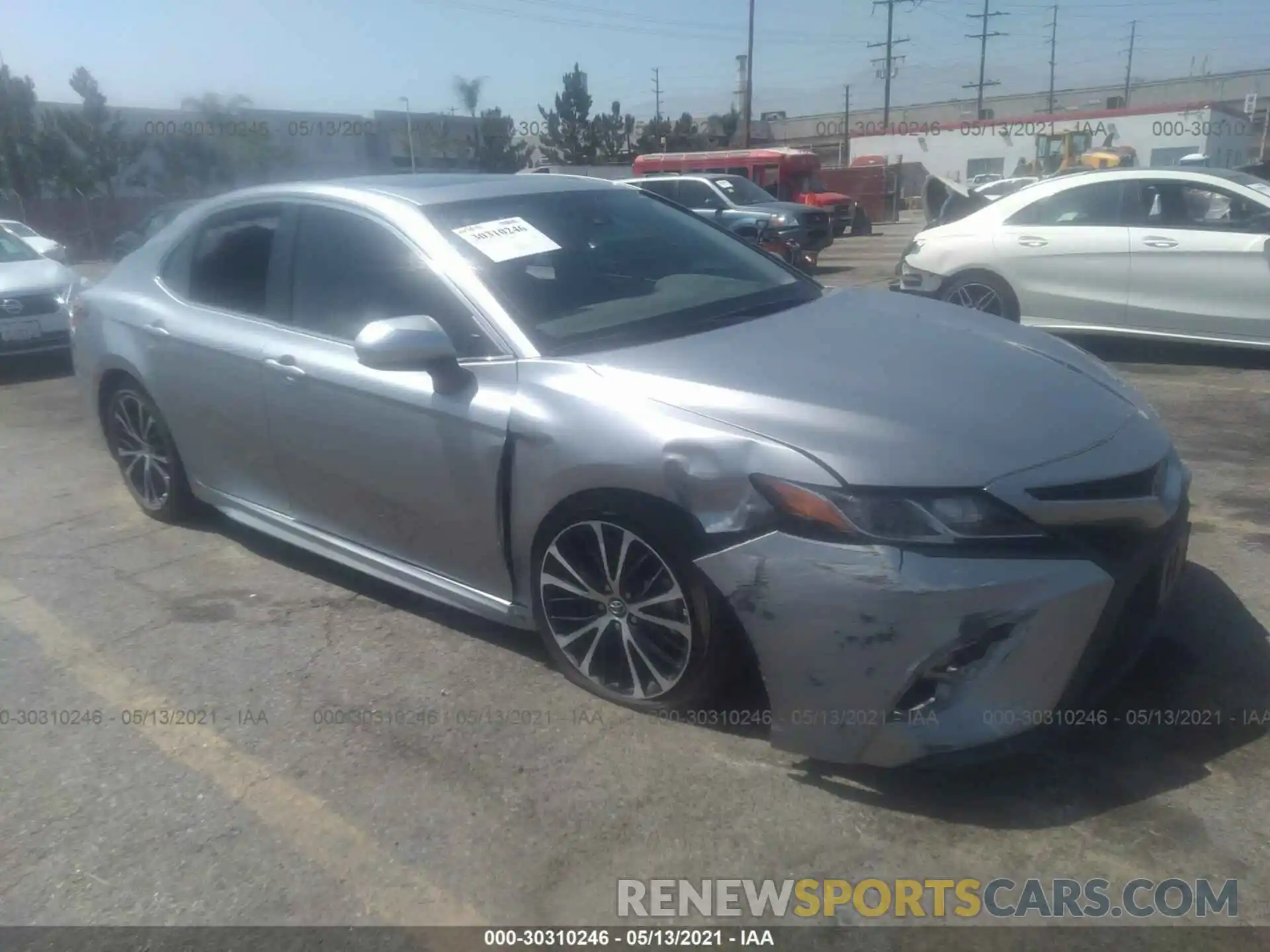 1 Photograph of a damaged car 4T1B11HK6KU801430 TOYOTA CAMRY 2019