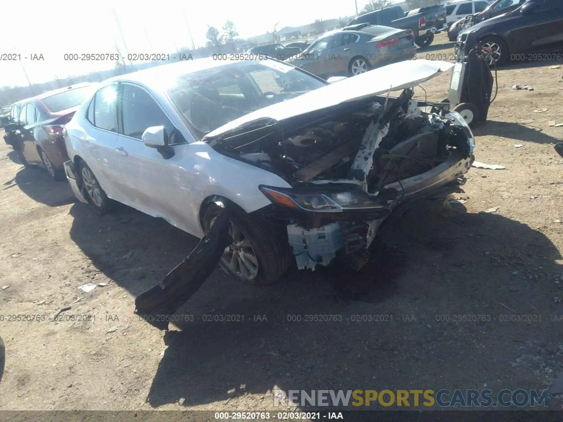 1 Photograph of a damaged car 4T1B11HK6KU803629 TOYOTA CAMRY 2019