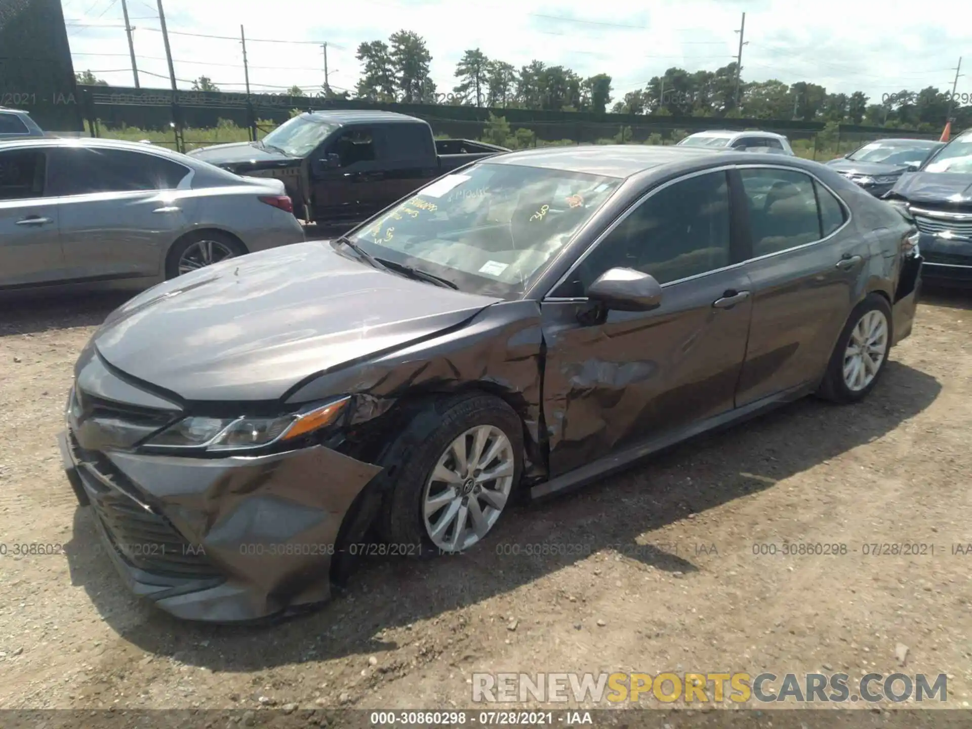 2 Photograph of a damaged car 4T1B11HK6KU803842 TOYOTA CAMRY 2019