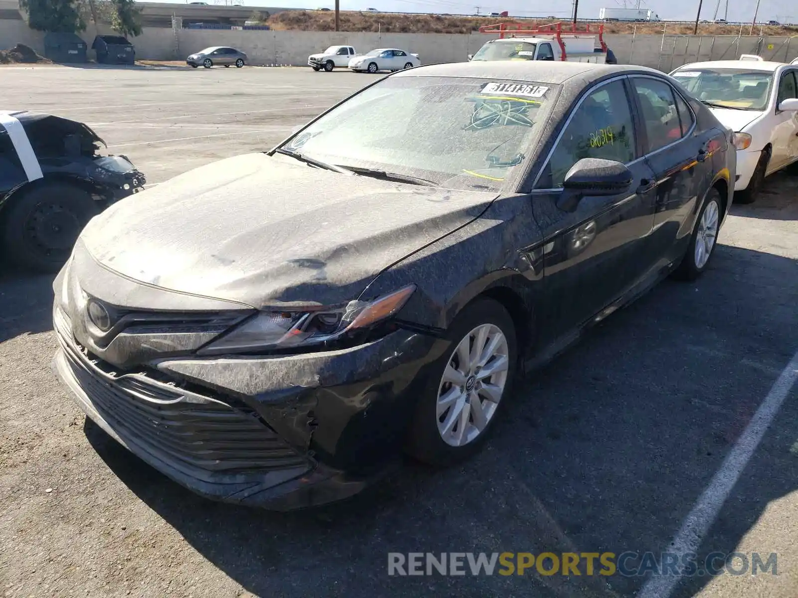 2 Photograph of a damaged car 4T1B11HK6KU804196 TOYOTA CAMRY 2019