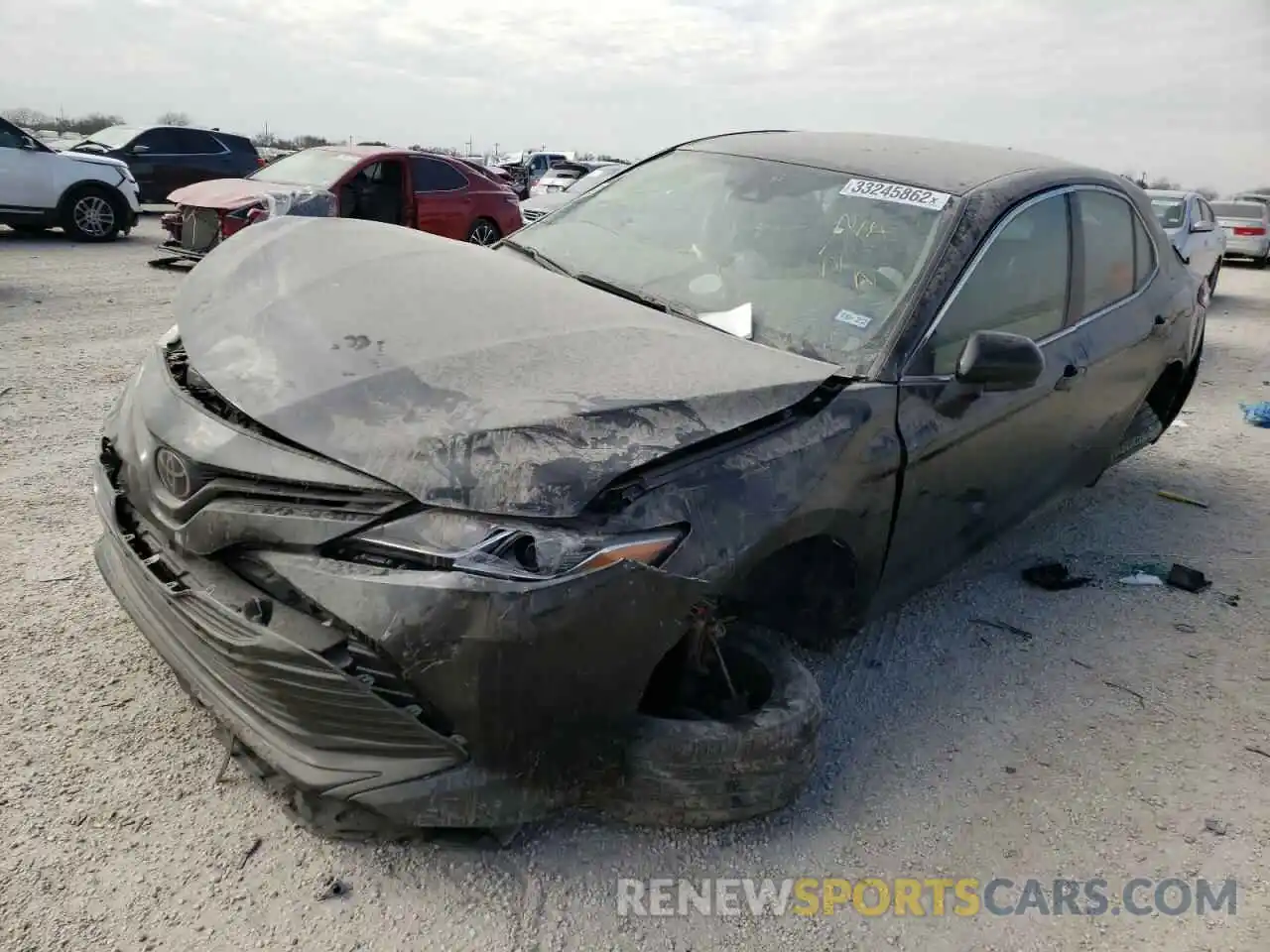 2 Photograph of a damaged car 4T1B11HK6KU807325 TOYOTA CAMRY 2019