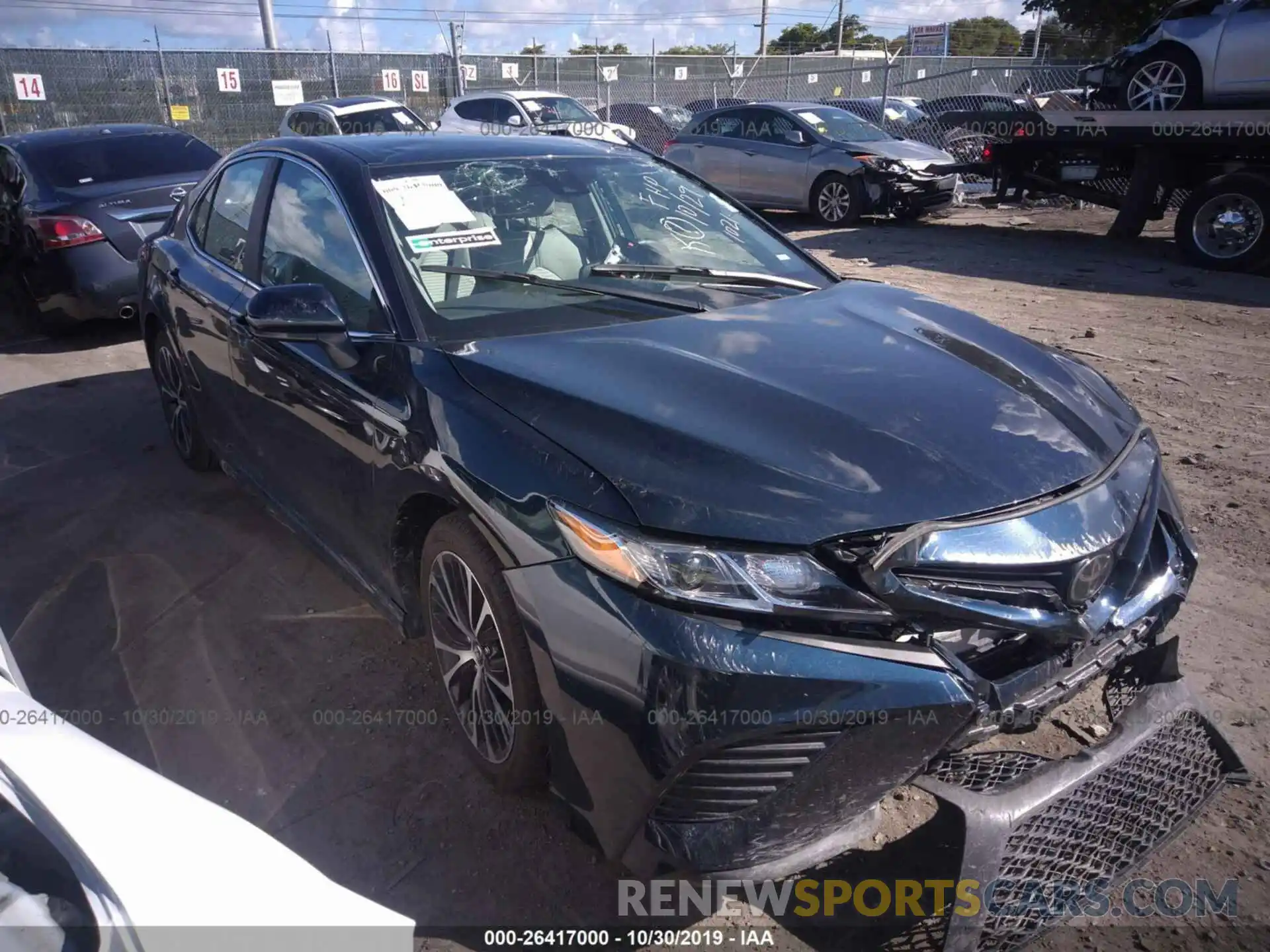 1 Photograph of a damaged car 4T1B11HK6KU811021 TOYOTA CAMRY 2019