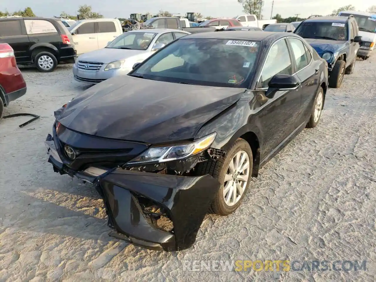 2 Photograph of a damaged car 4T1B11HK6KU813495 TOYOTA CAMRY 2019