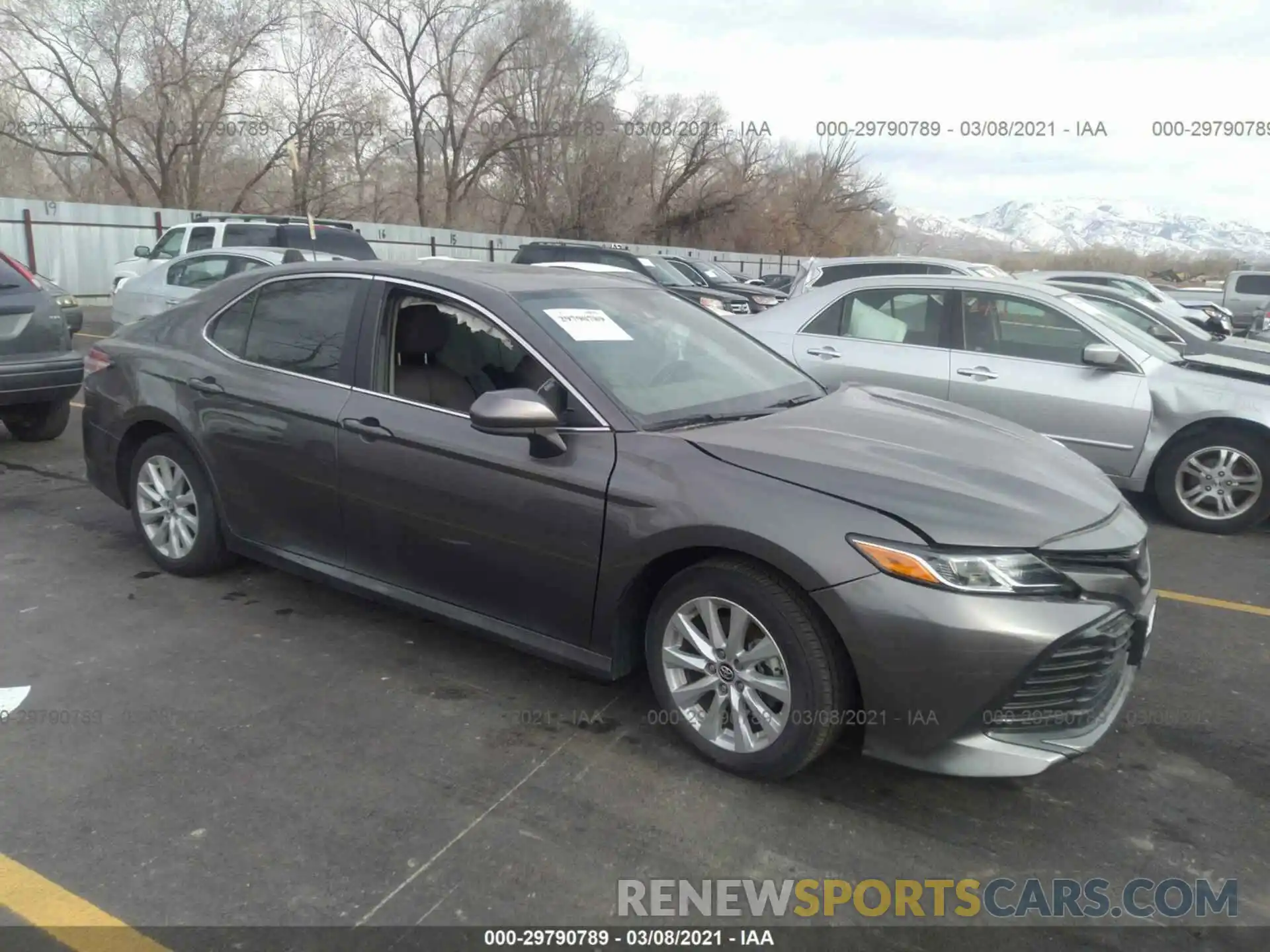 1 Photograph of a damaged car 4T1B11HK6KU823394 TOYOTA CAMRY 2019