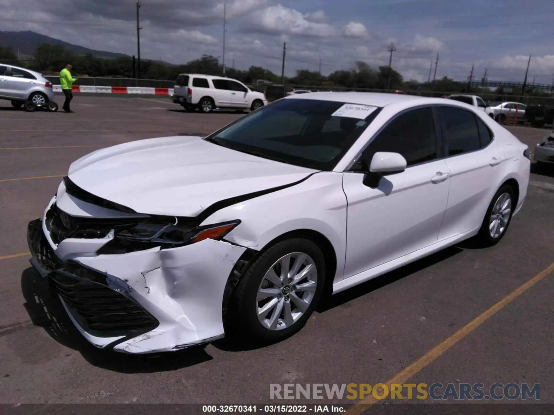 2 Photograph of a damaged car 4T1B11HK6KU829387 TOYOTA CAMRY 2019