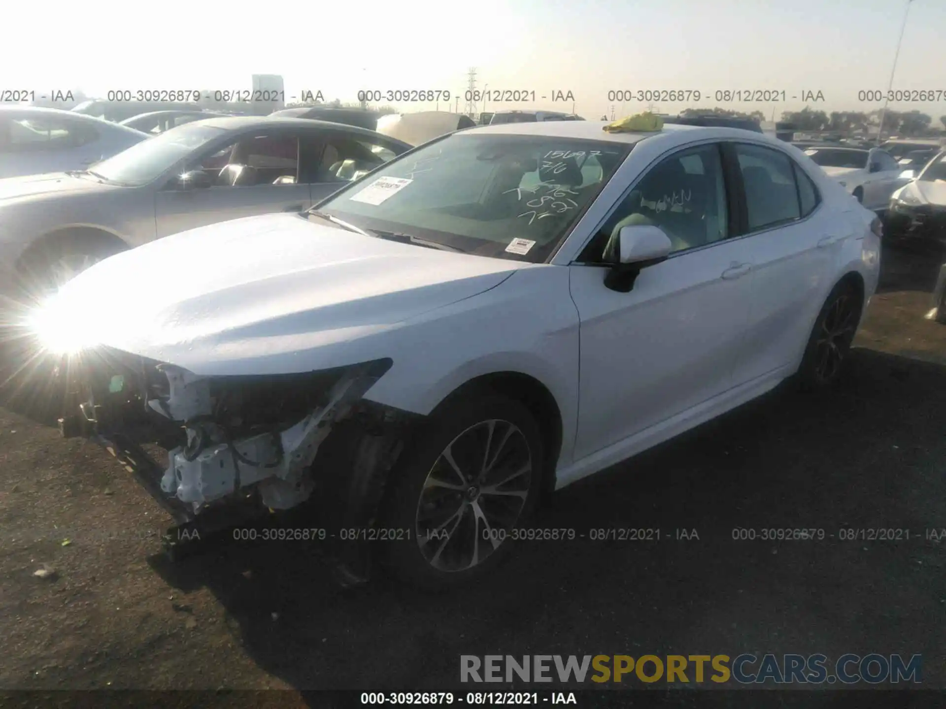 2 Photograph of a damaged car 4T1B11HK6KU835867 TOYOTA CAMRY 2019