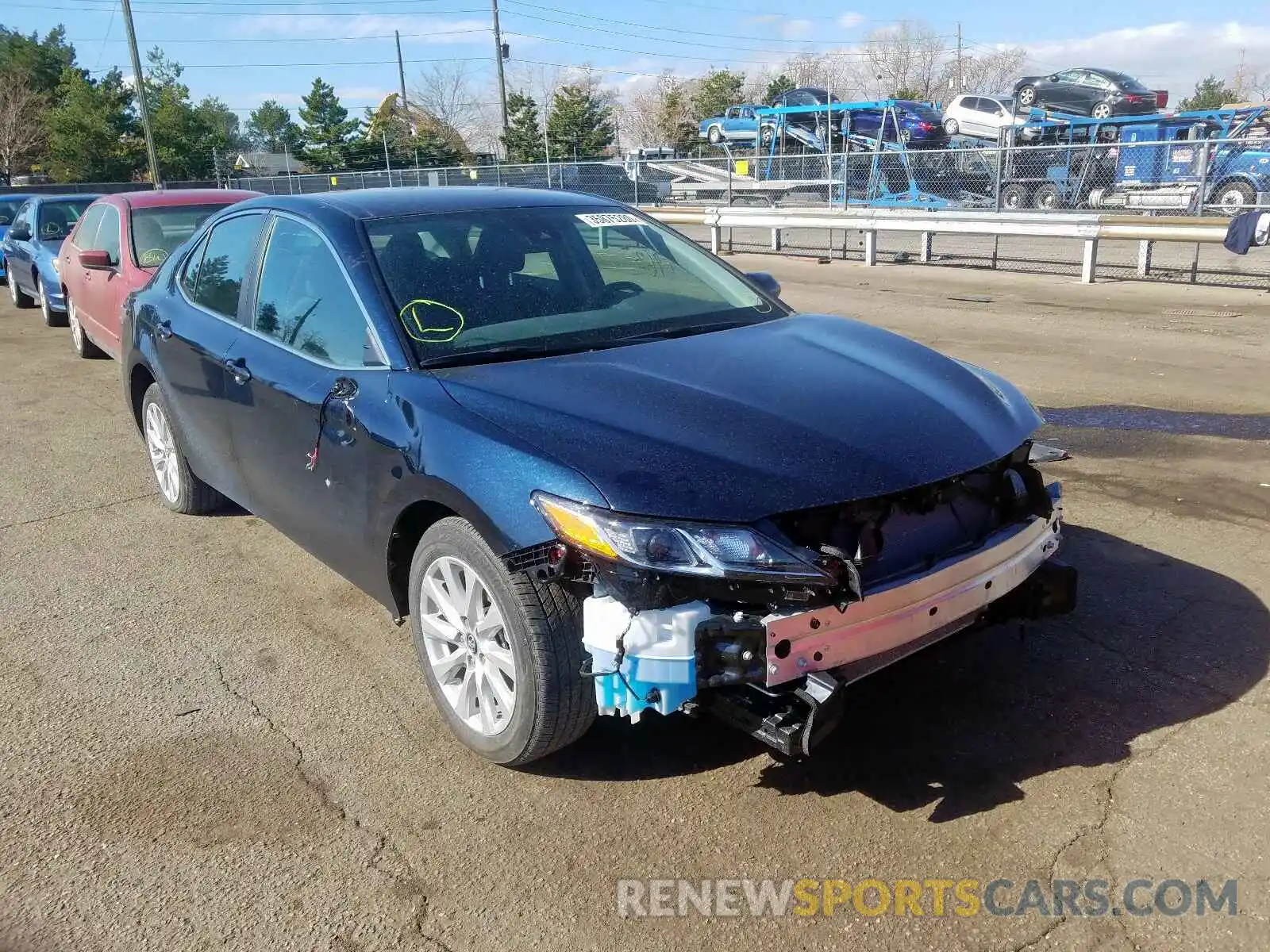 1 Photograph of a damaged car 4T1B11HK6KU841667 TOYOTA CAMRY 2019