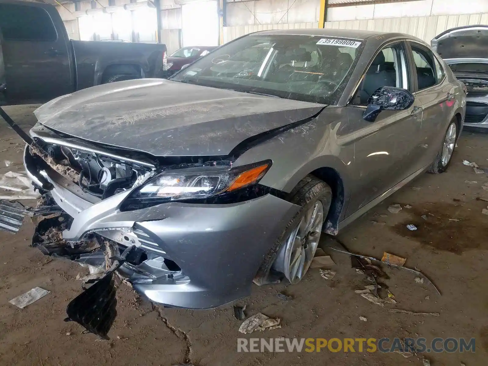 2 Photograph of a damaged car 4T1B11HK6KU843242 TOYOTA CAMRY 2019