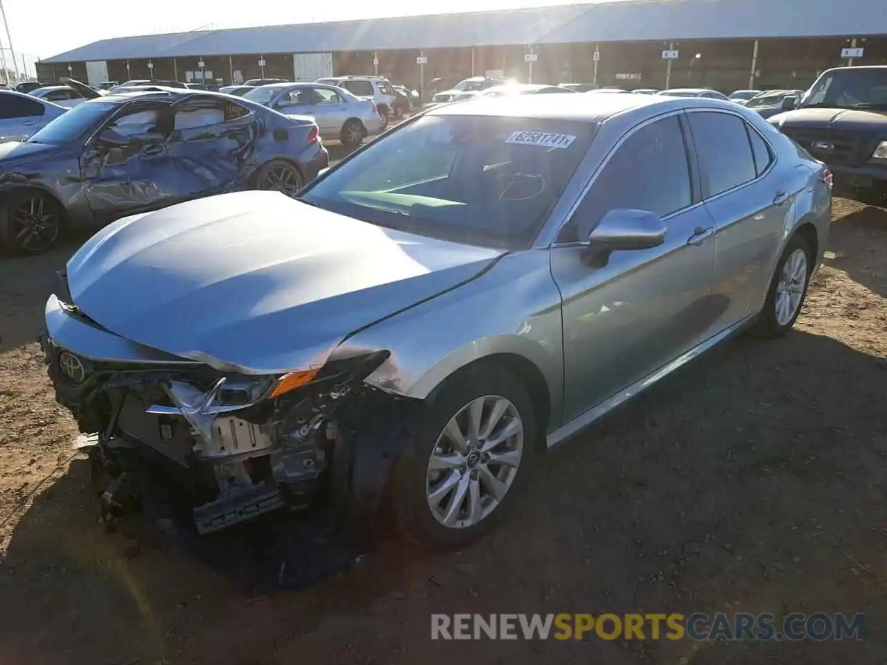 2 Photograph of a damaged car 4T1B11HK6KU844178 TOYOTA CAMRY 2019