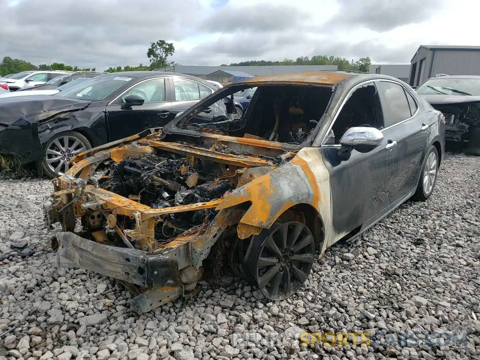 2 Photograph of a damaged car 4T1B11HK6KU844469 TOYOTA CAMRY 2019